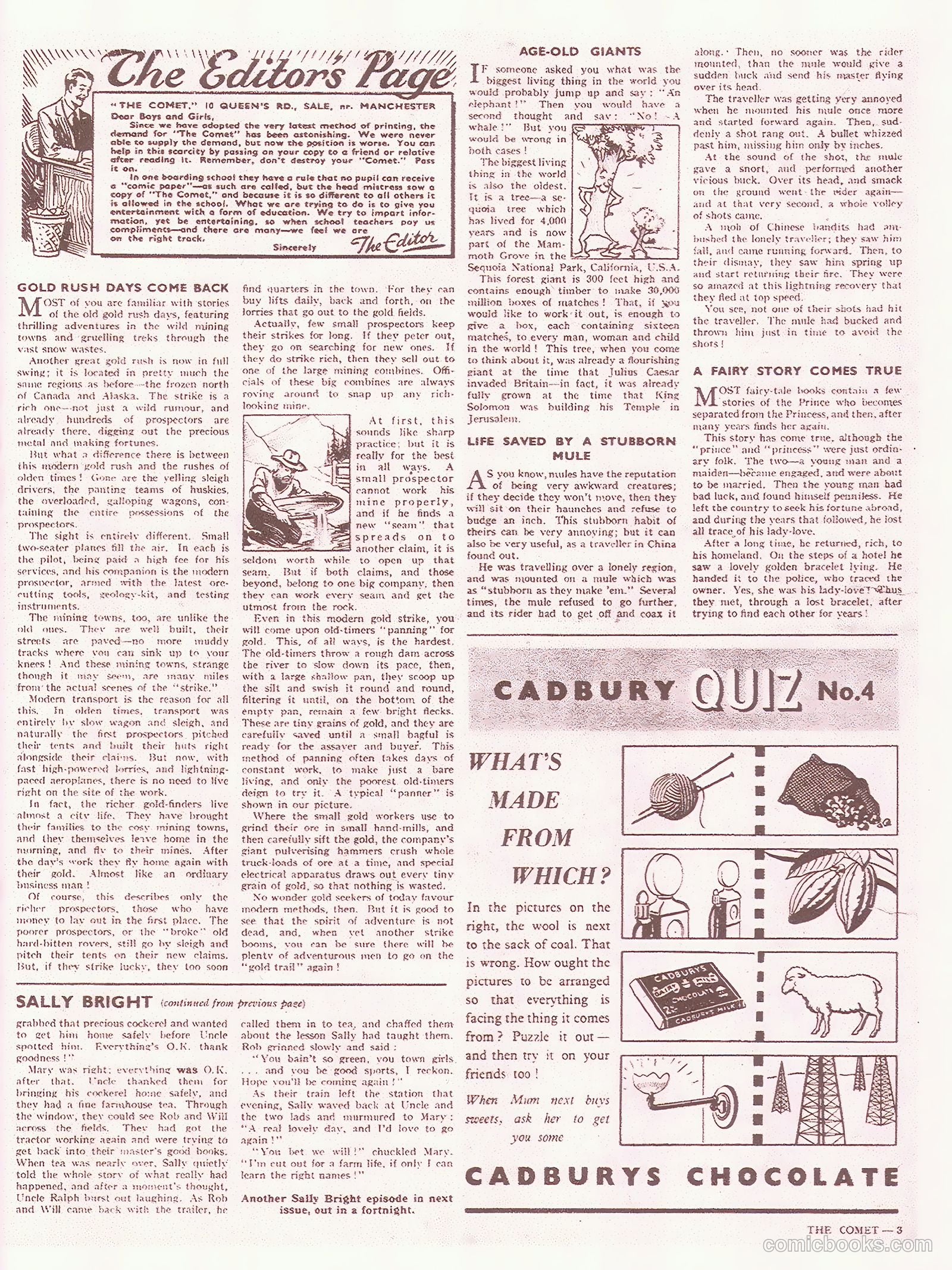 The Comet #20 (1947) — page 3 of 8