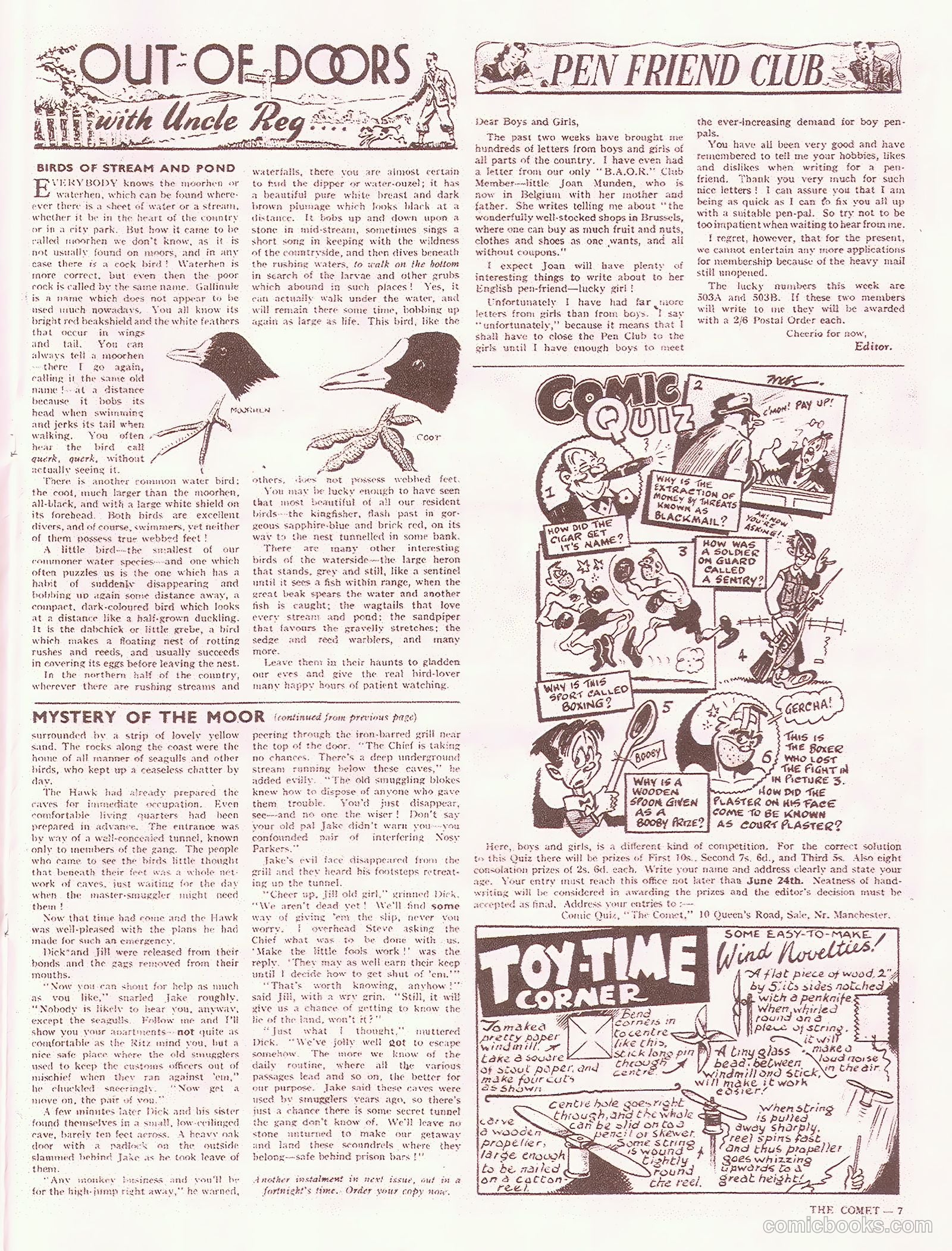 The Comet #20 (1947) — page 7 of 8
