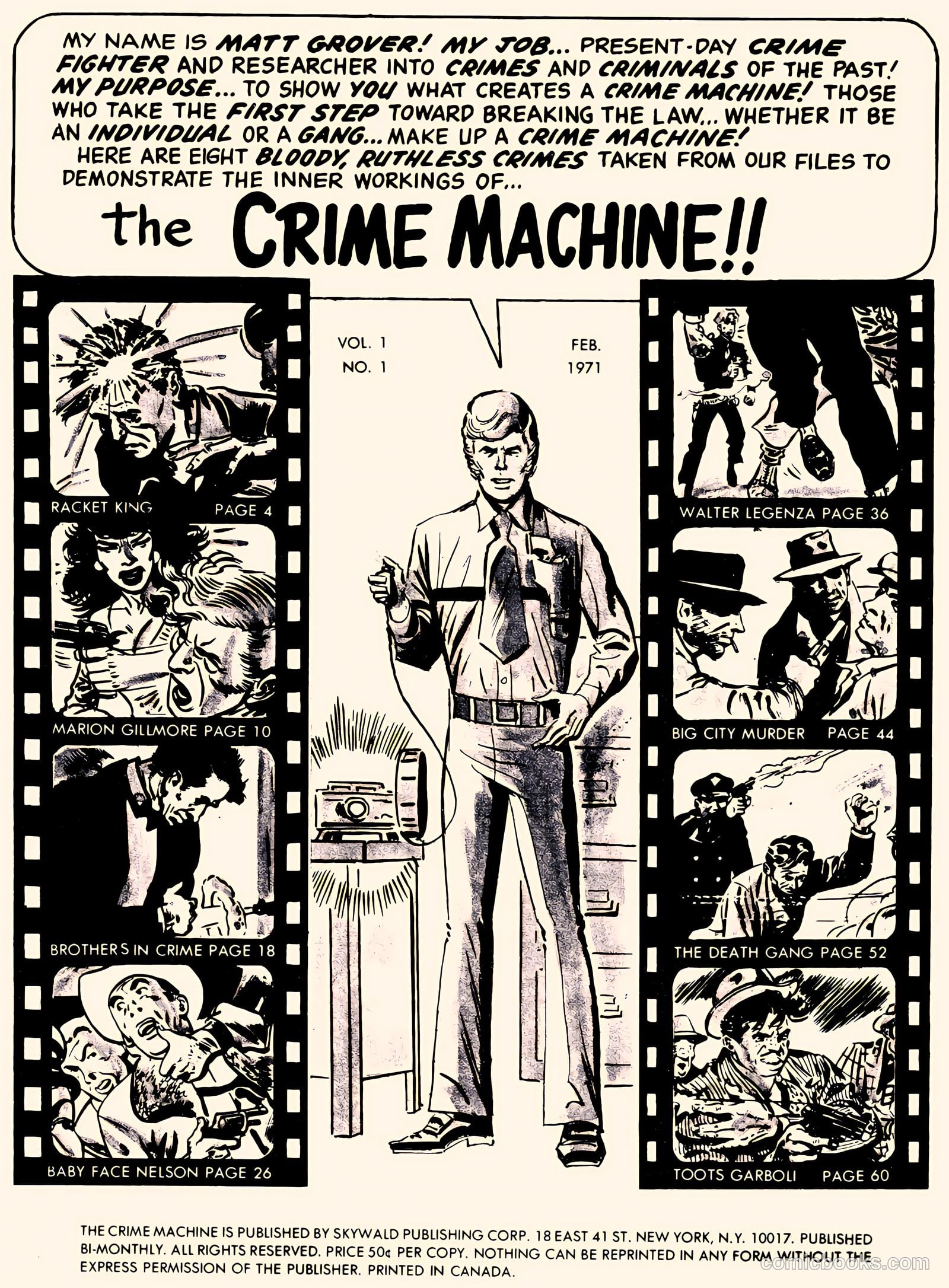 The Crime Machine #1 (1971) — page 3 of 68