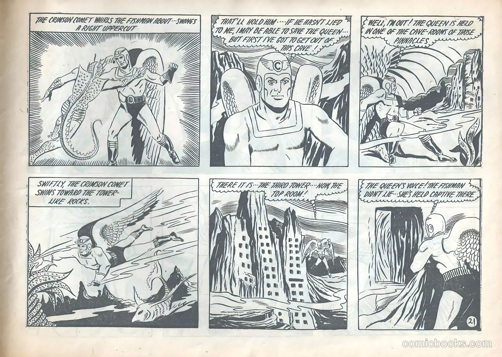 The Crimson Comet Comic #18 (1950) — page 21 of 28