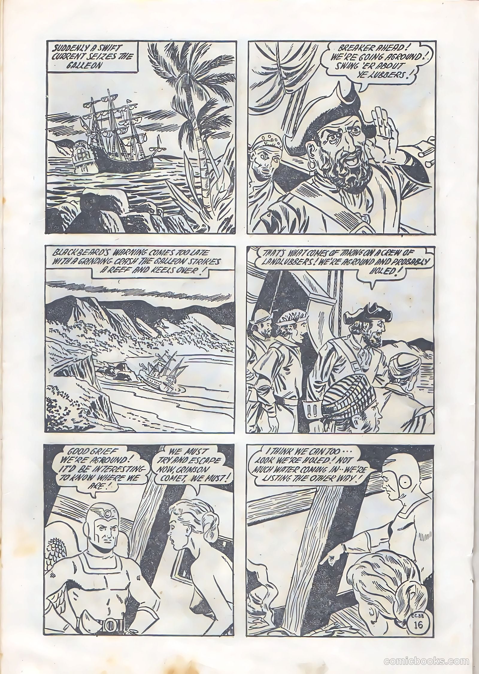 The Crimson Comet Comic #38 (1952) — page 16 of 28