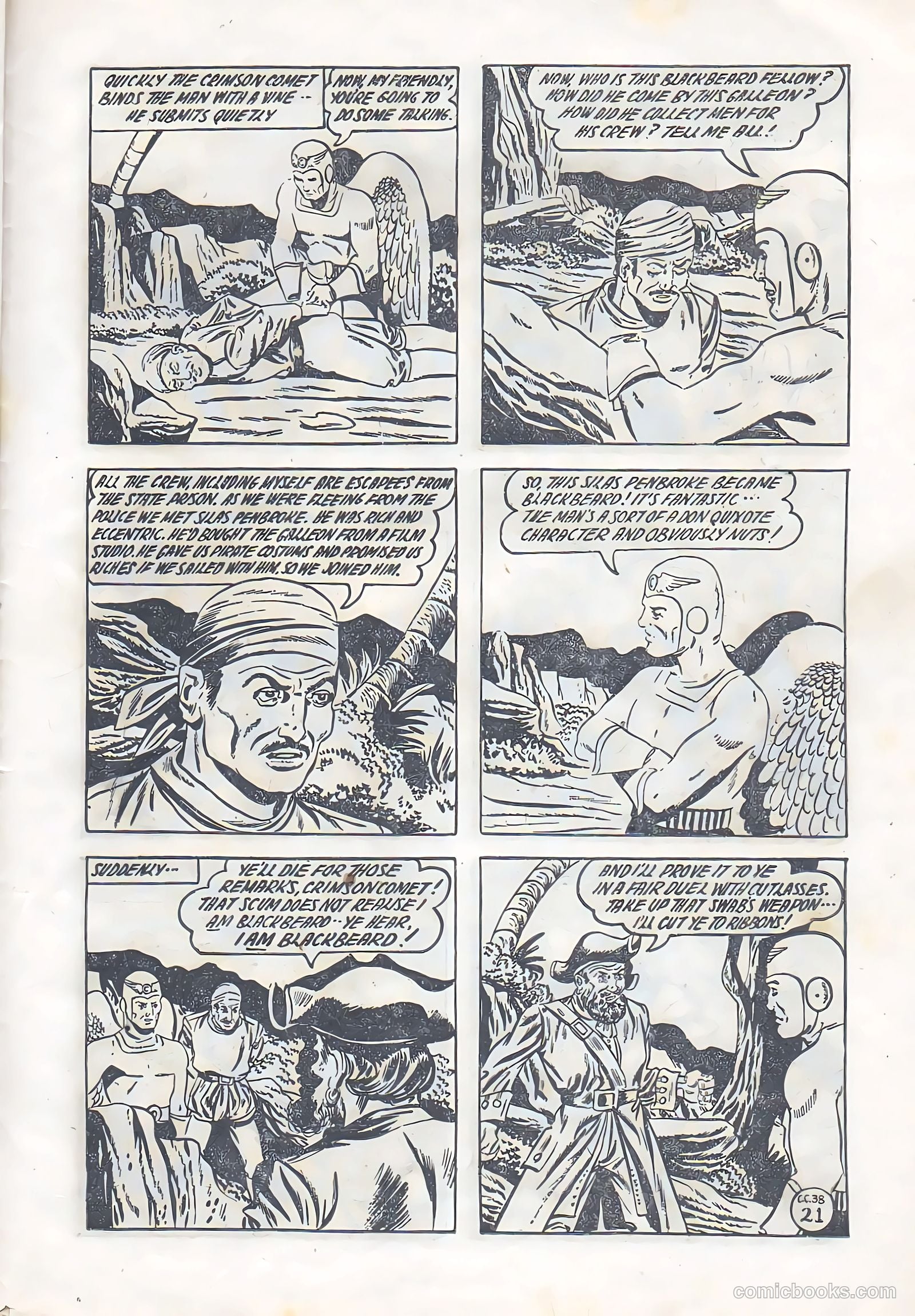 The Crimson Comet Comic #38 (1952) — page 21 of 28
