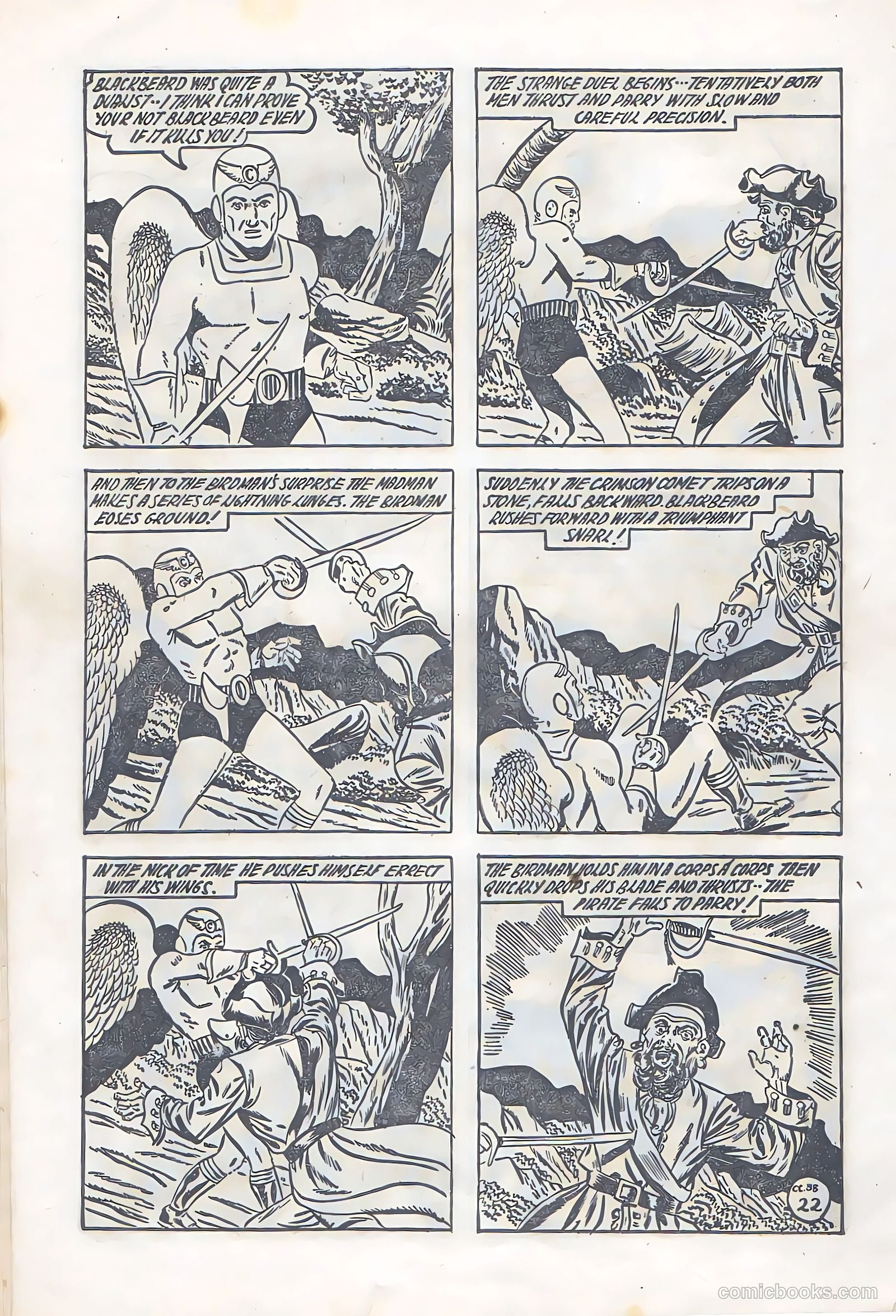 The Crimson Comet Comic #38 (1952) — page 22 of 28
