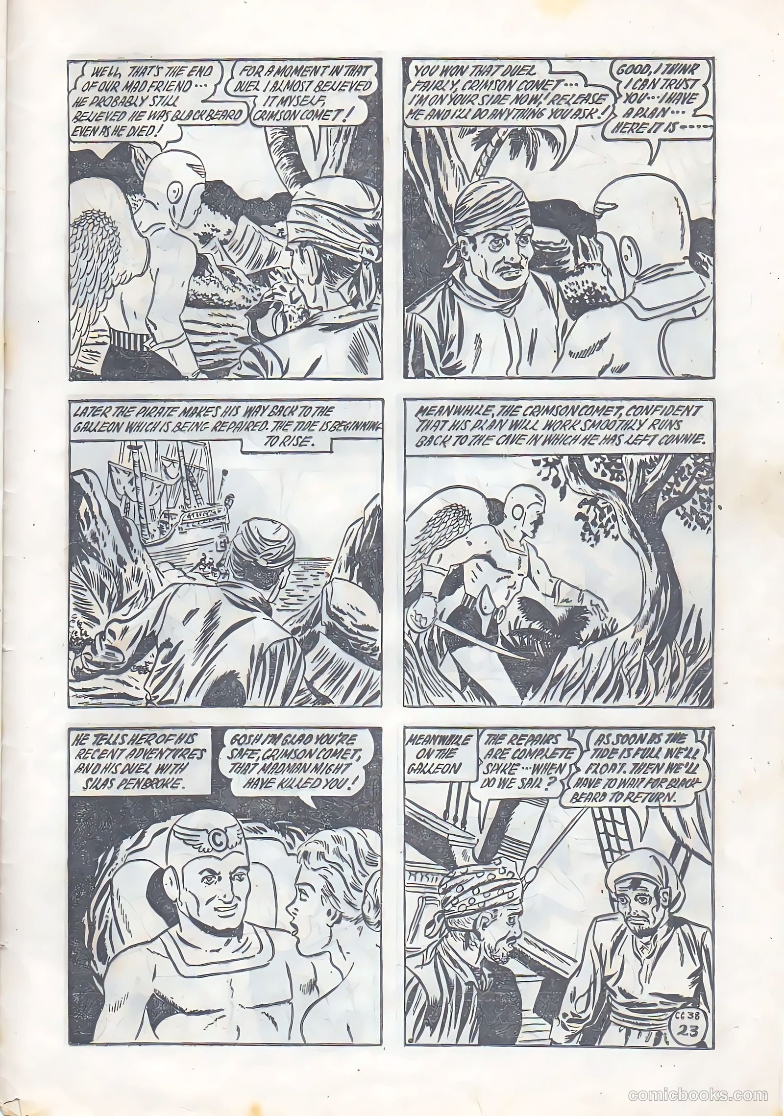 The Crimson Comet Comic #38 (1952) — page 23 of 28