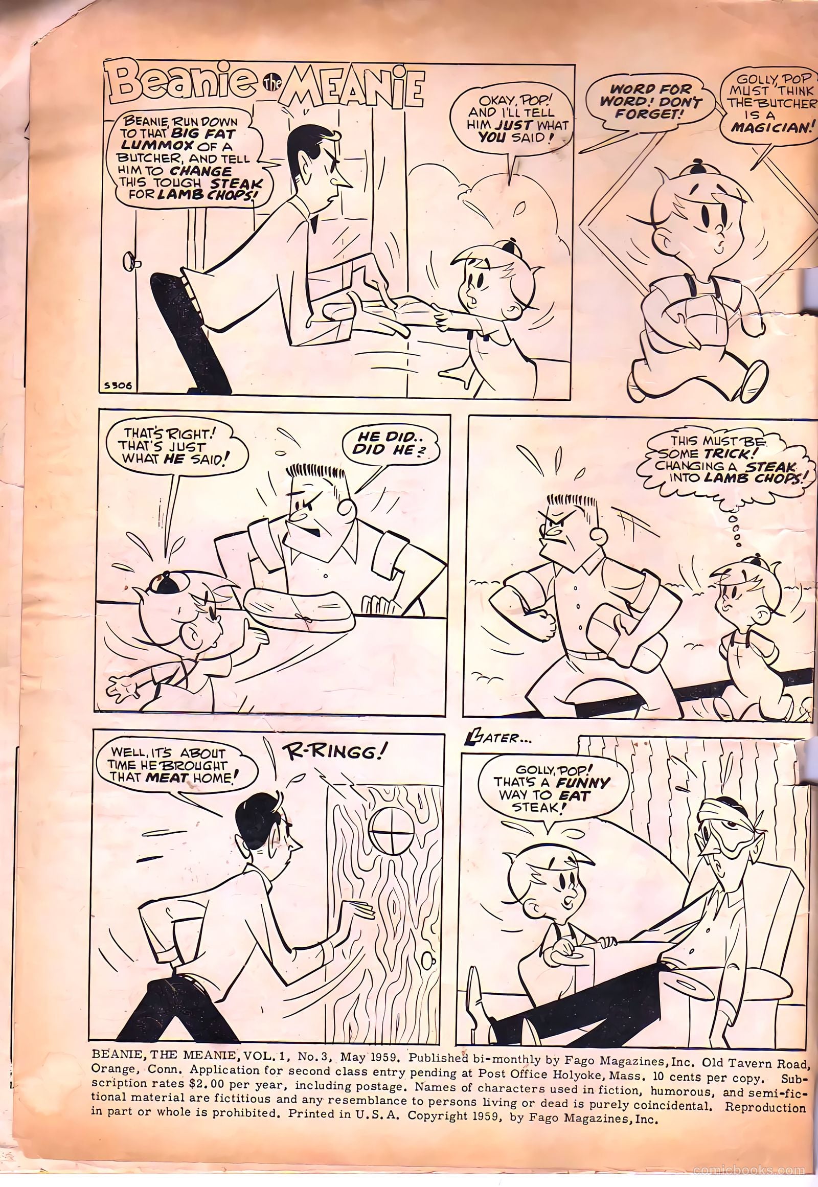 Beanie the Meanie #3 (1959) — page 3 of 37