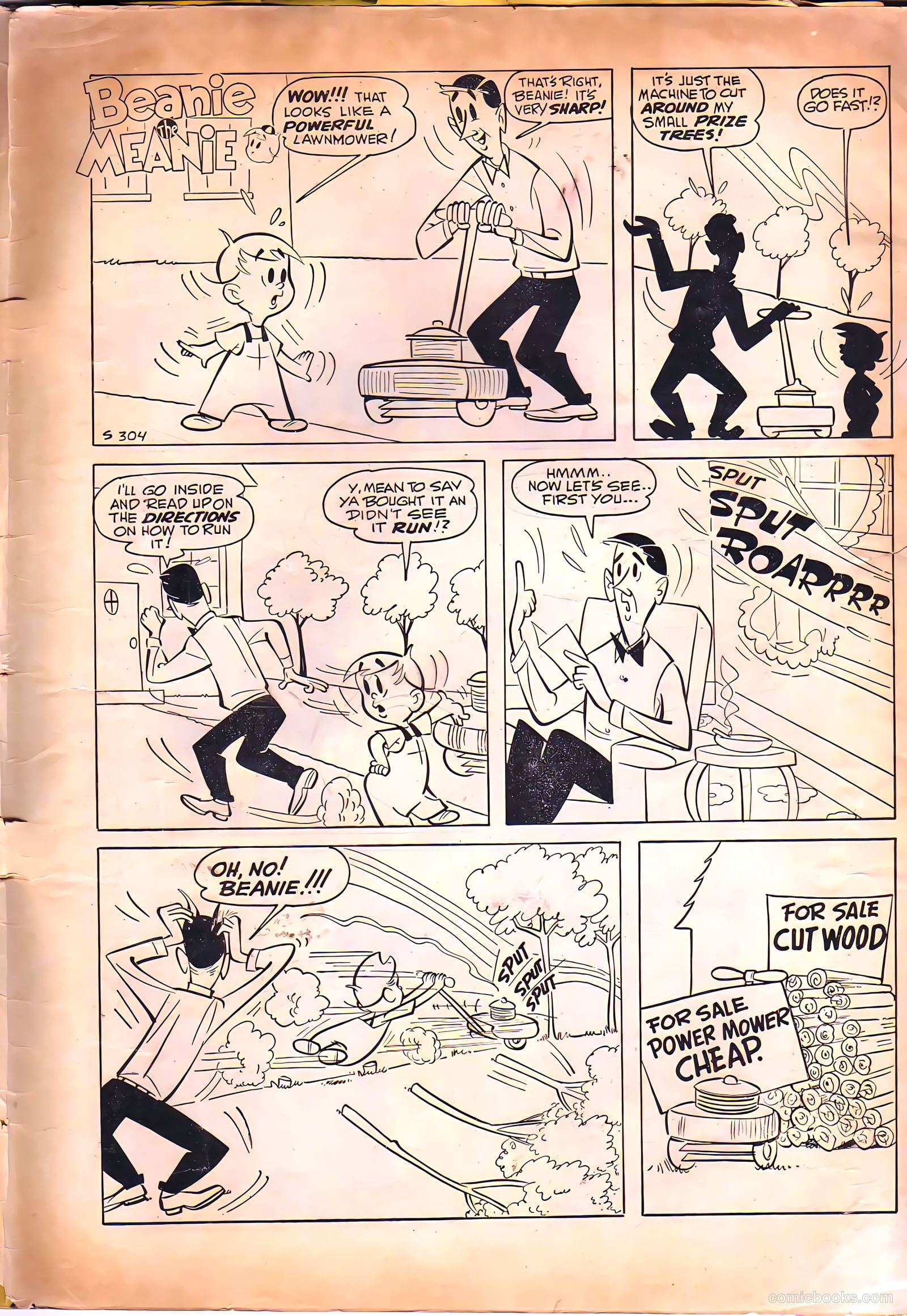 Beanie the Meanie #3 (1959) — page 36 of 37