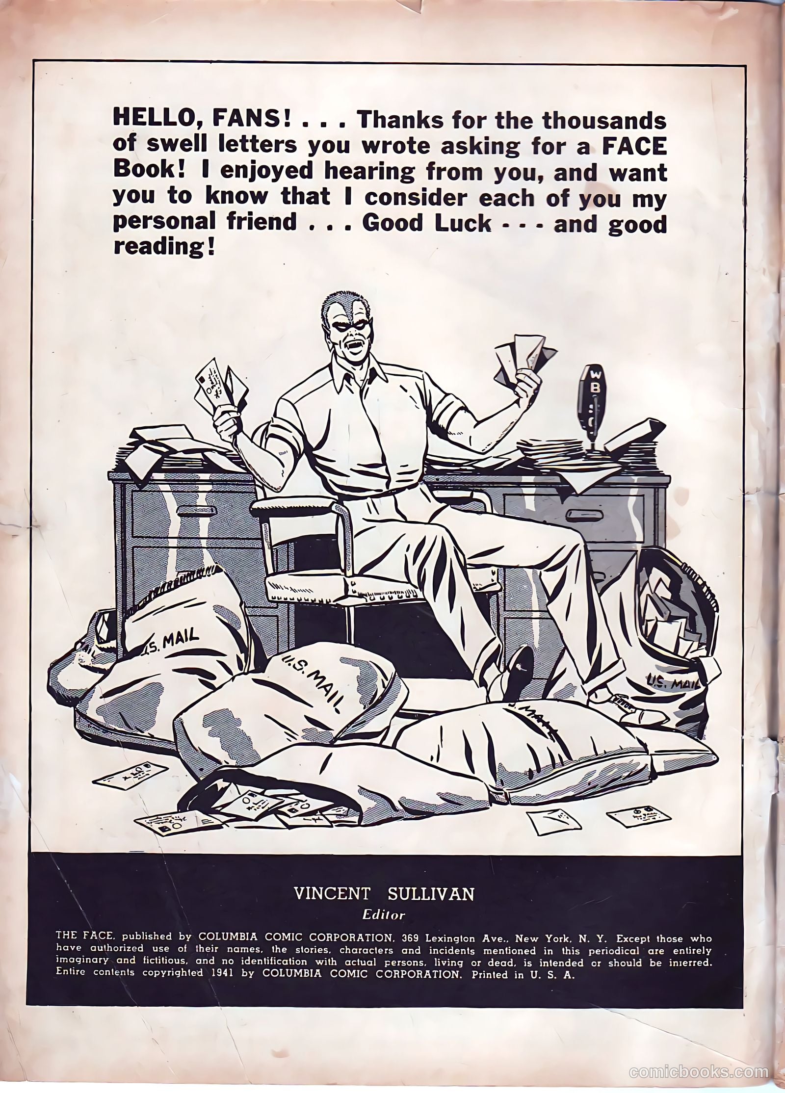 The Face #1 (1941) — page 3 of 69