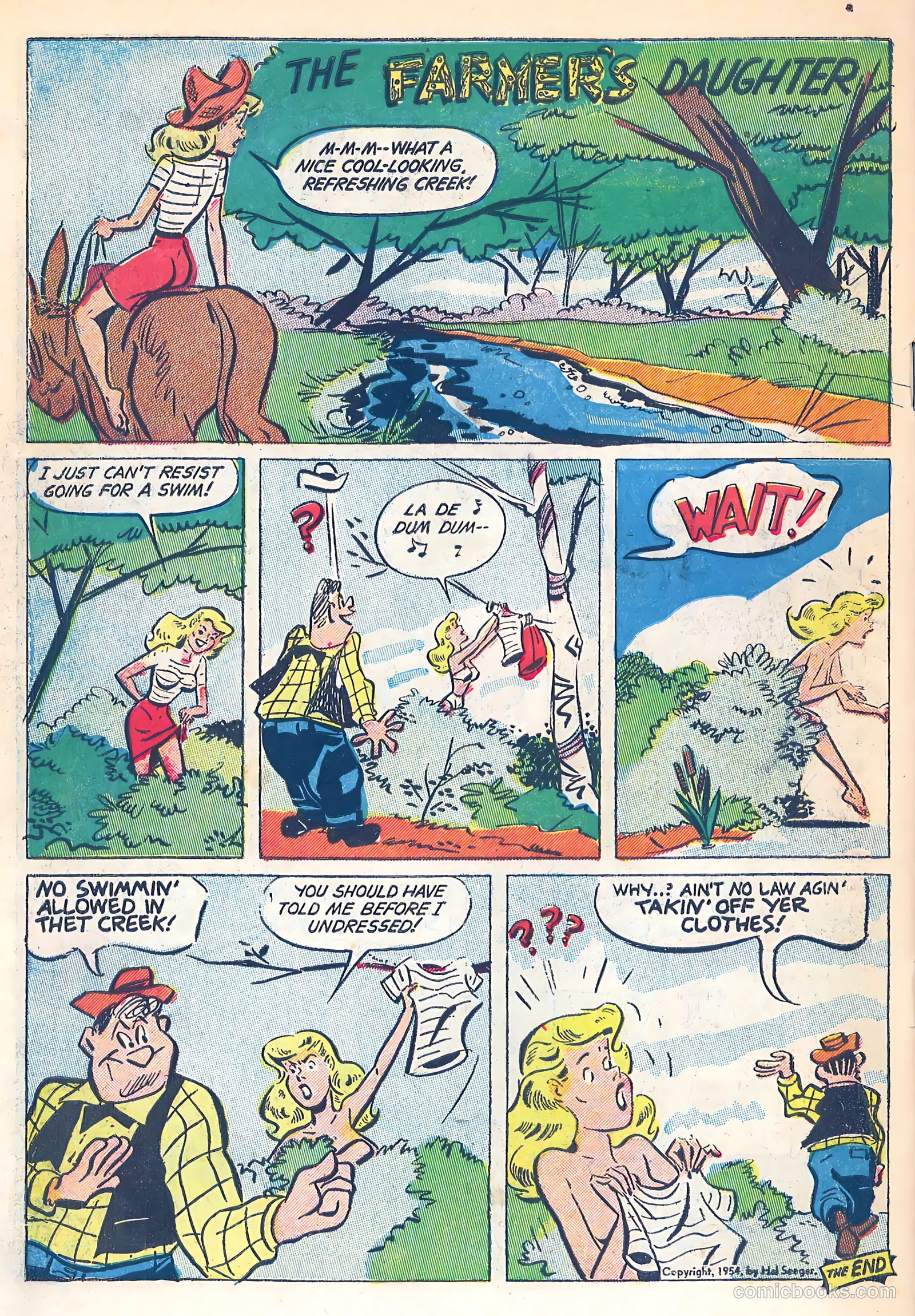 The Farmer's Daughter #1 (1954) — page 34 of 36