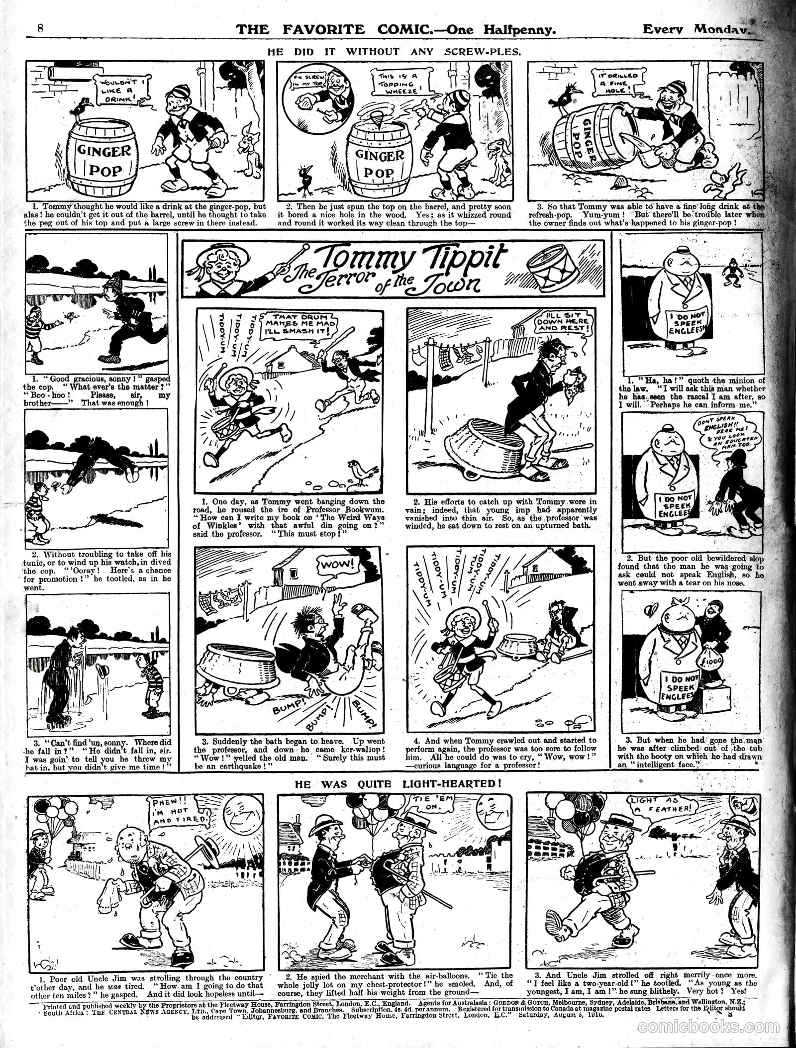 The Favorite Comic #290 (1918) — page 9 of 9