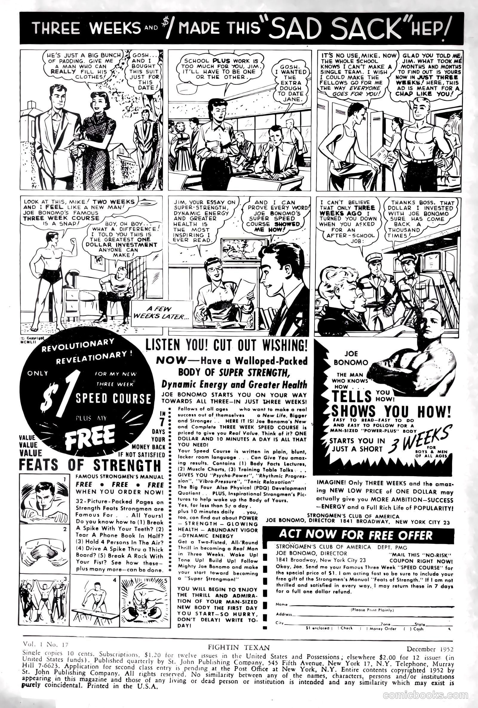 The Fightin' Texan #17 (1952) — page 3 of 37
