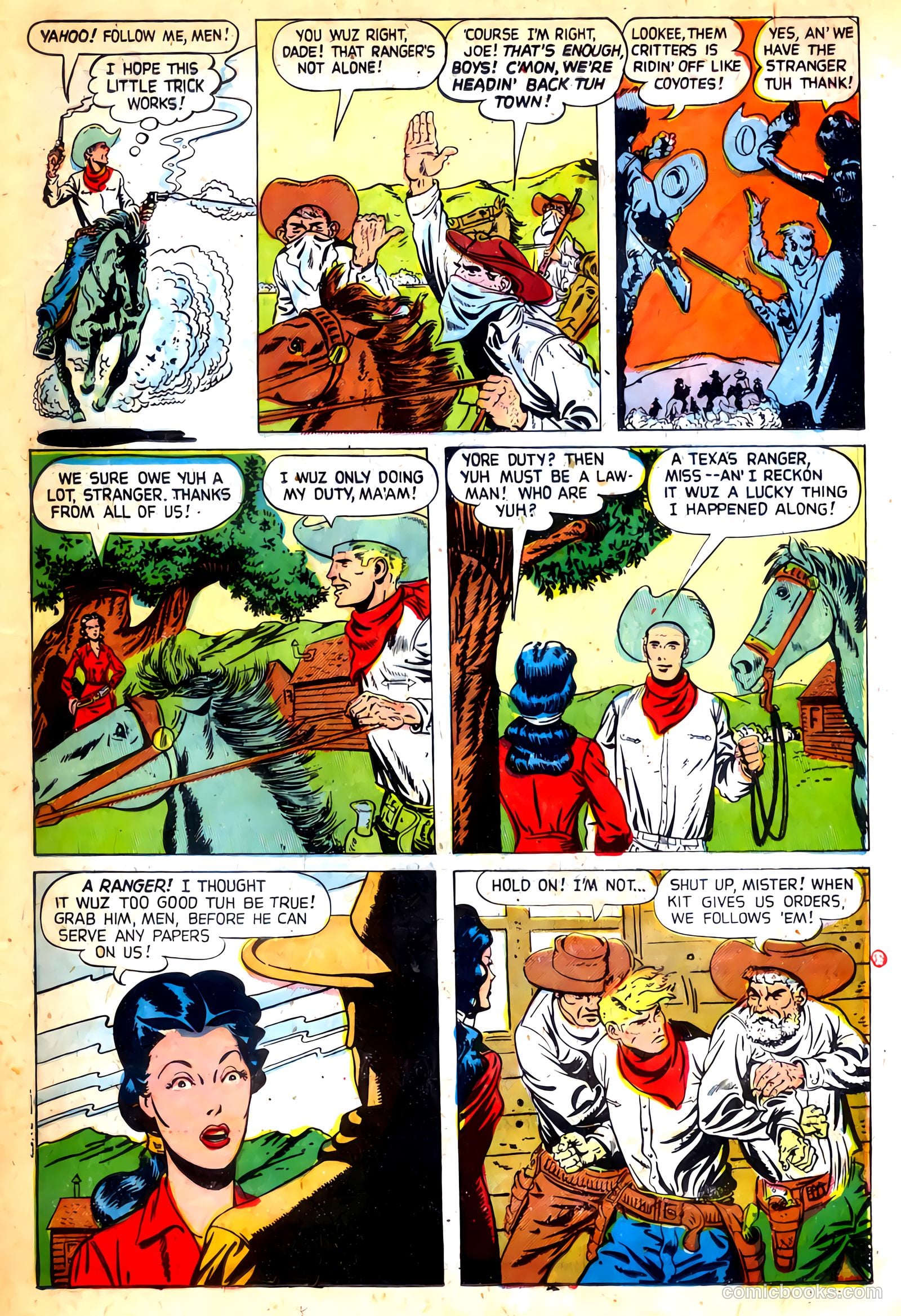 The Fightin' Texan #17 (1952) — page 12 of 37