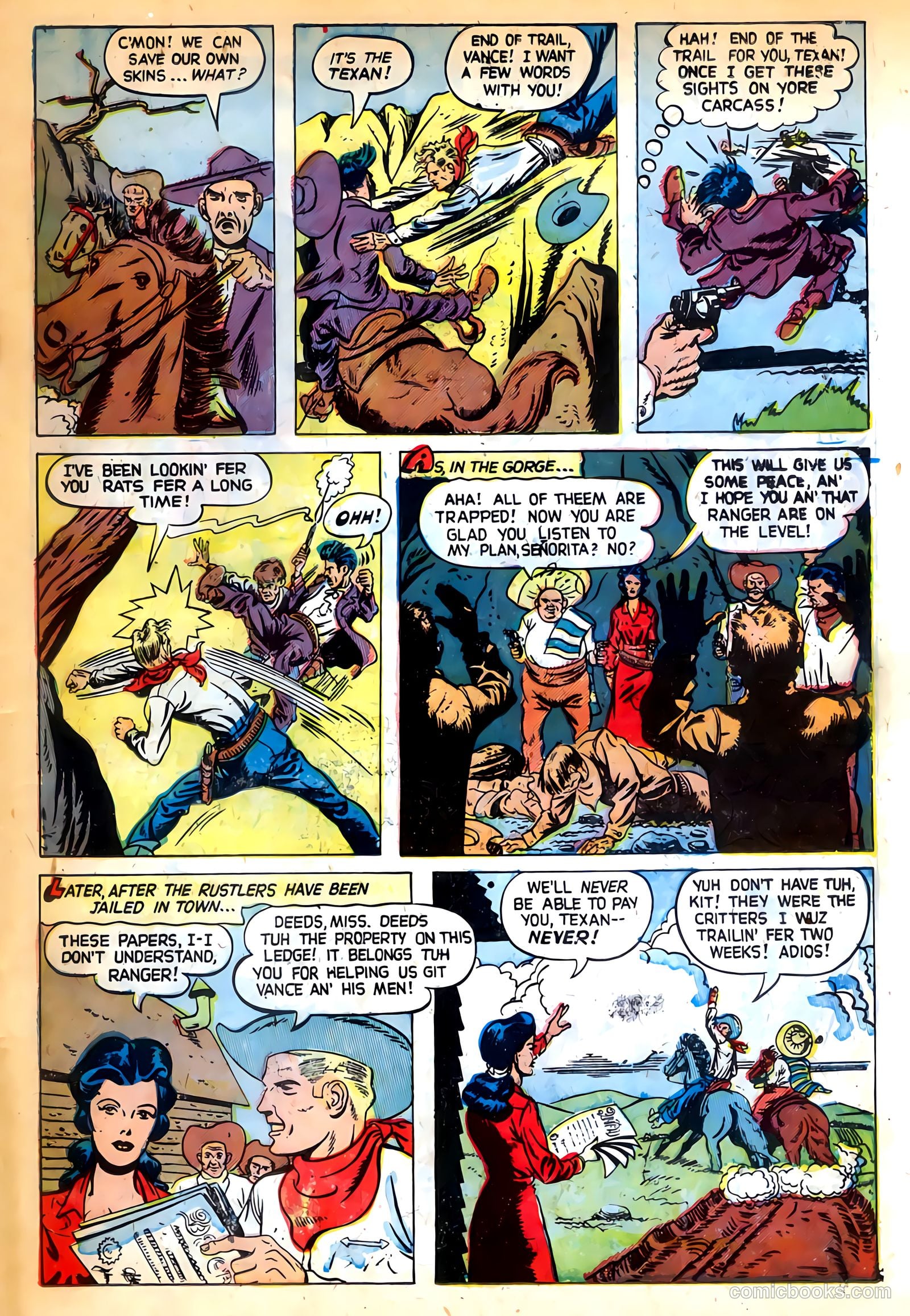 The Fightin' Texan #17 (1952) — page 18 of 37