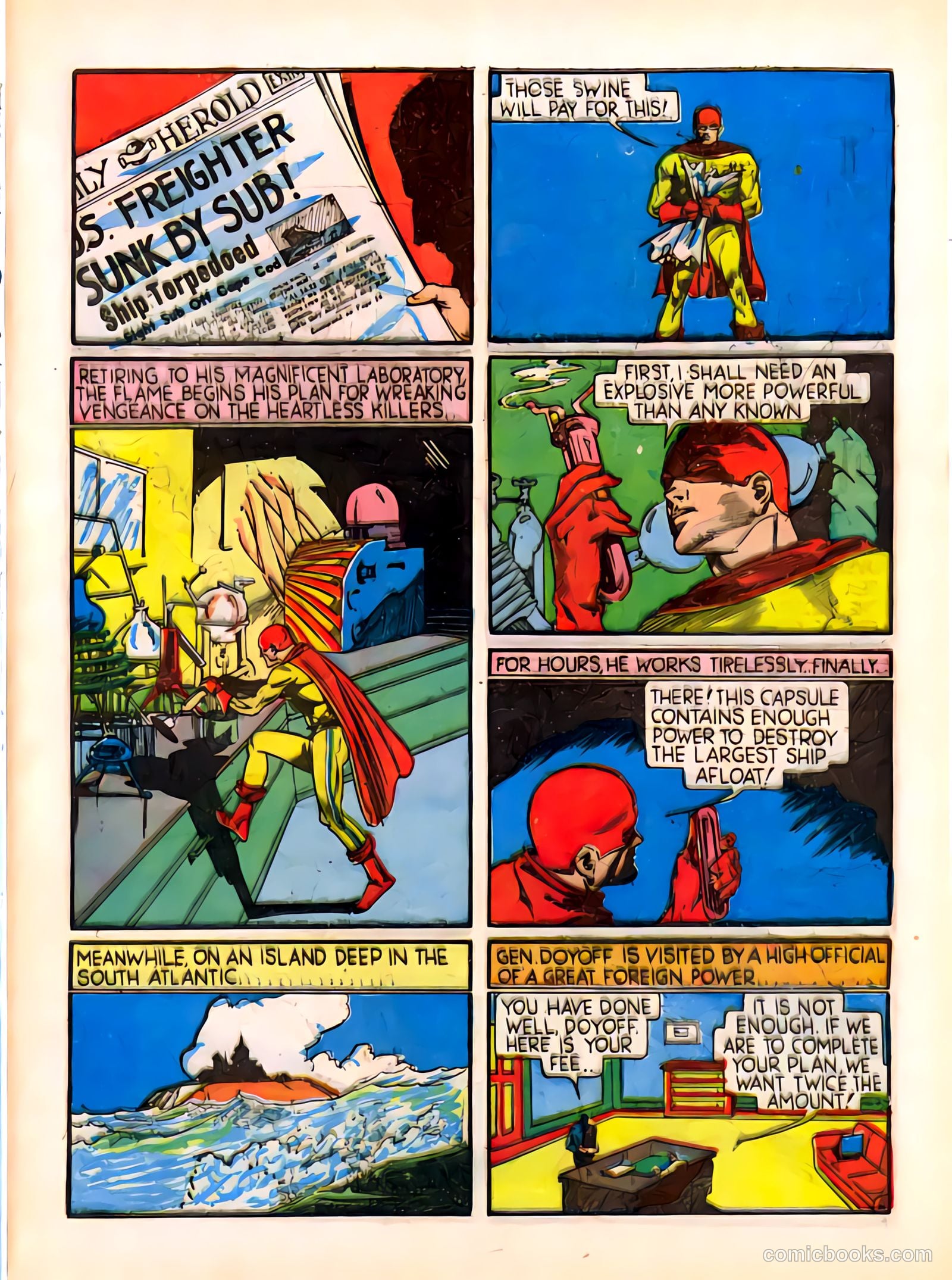The Flame #1 (1940) — page 57 of 68