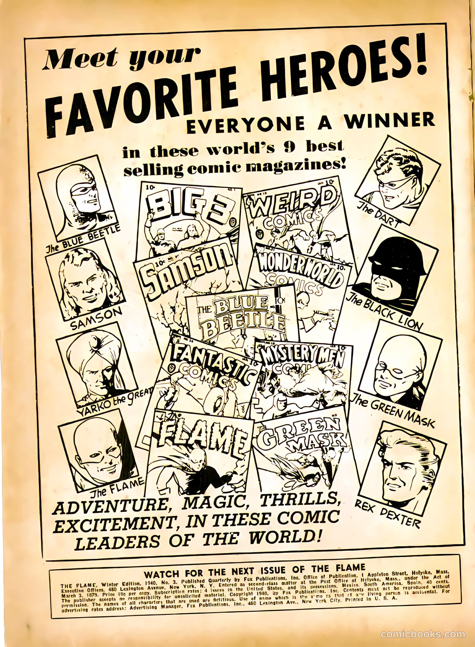 The Flame #3 (1940) — page 2 of 67