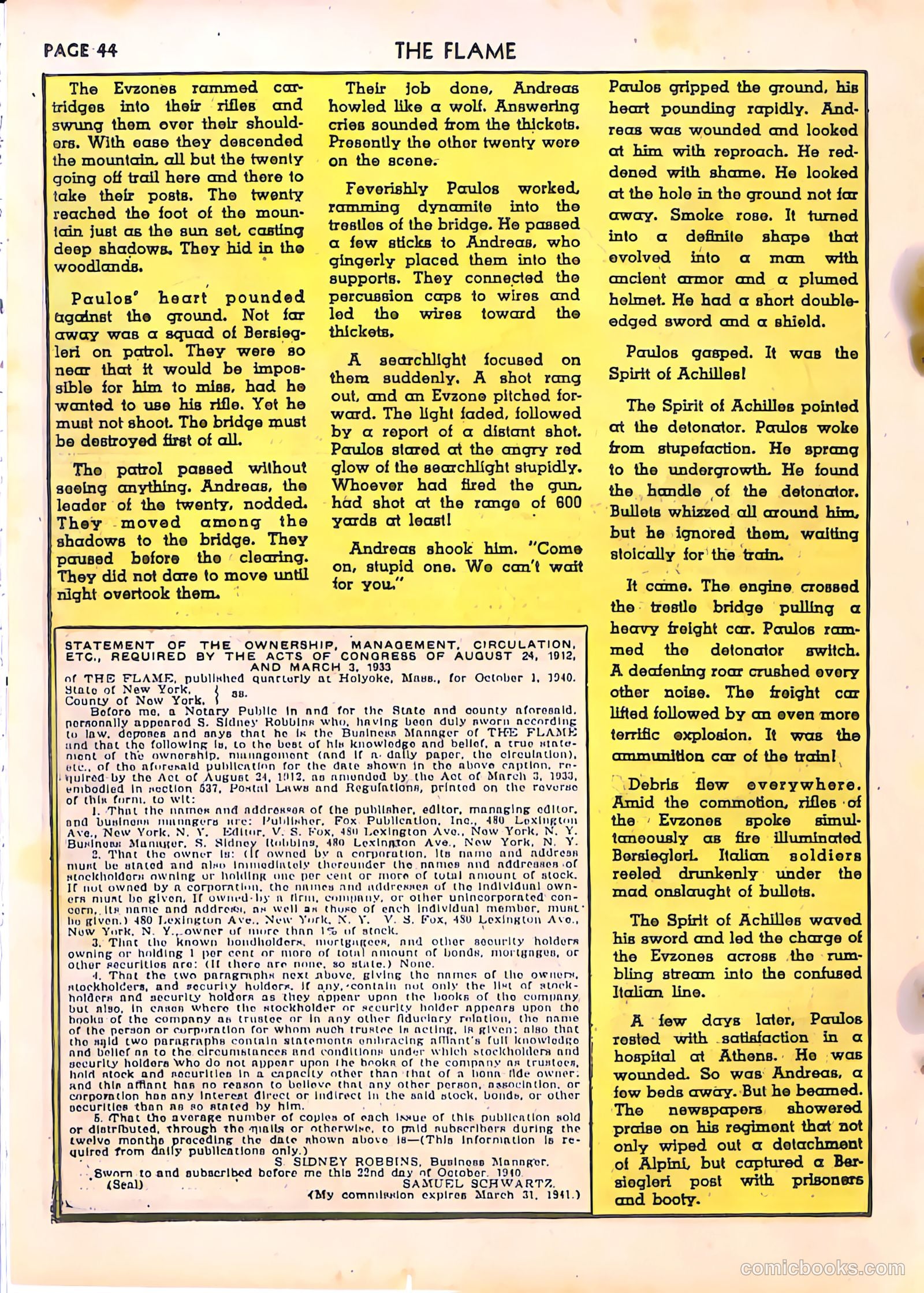 The Flame #4 (1941) — page 44 of 67