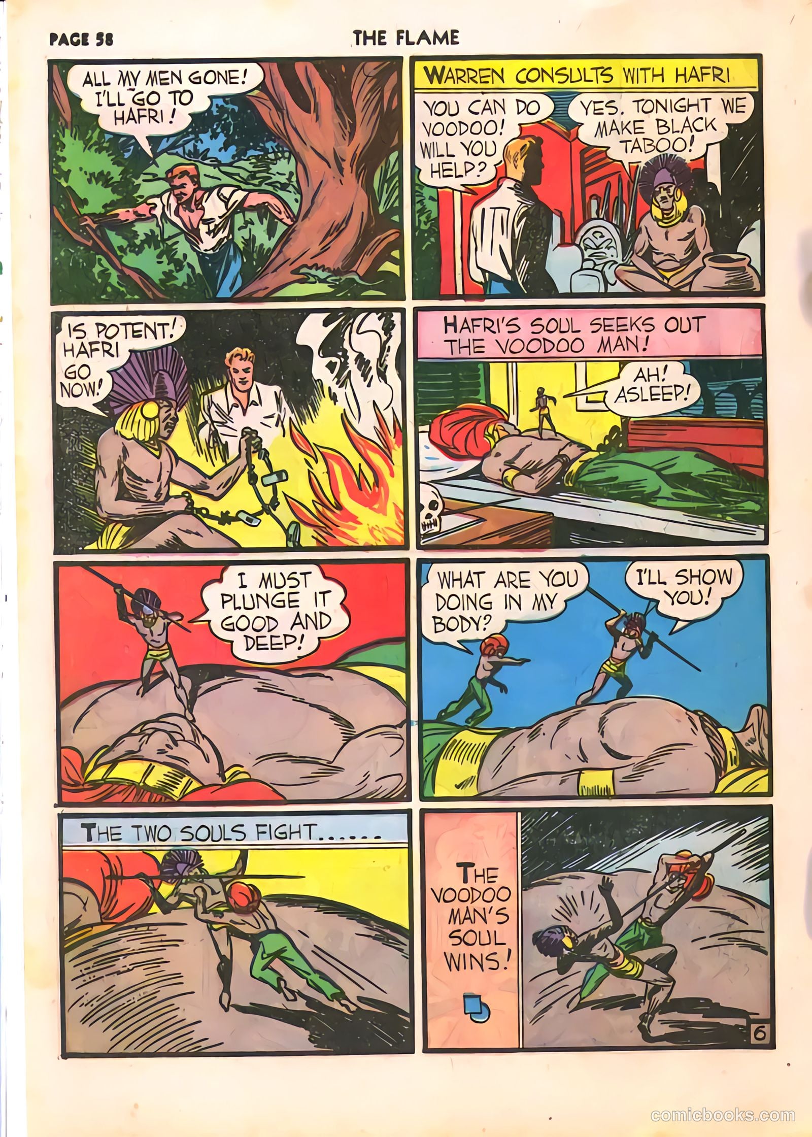 The Flame #4 (1941) — page 58 of 67