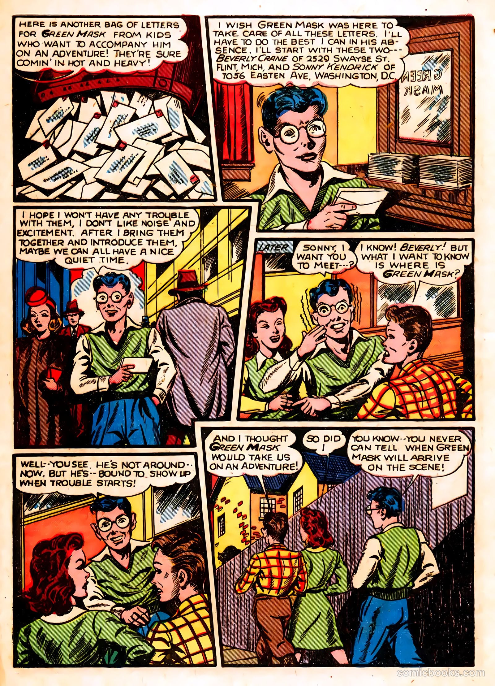 The Green Mask #1 (1940) — page 4 of 36