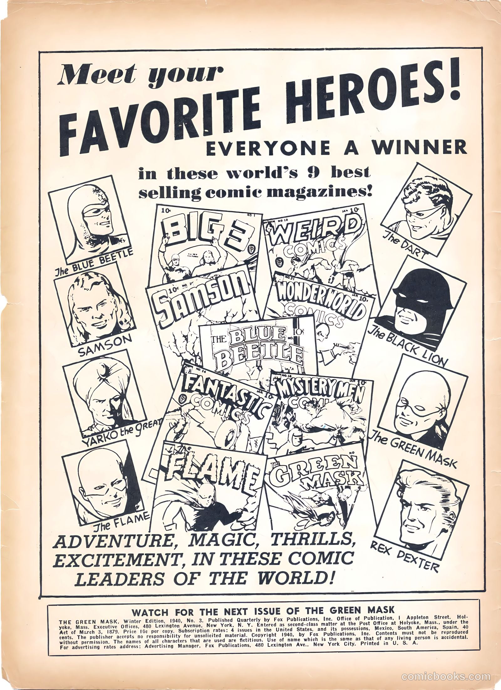 The Green Mask #3 (1940) — page 2 of 67