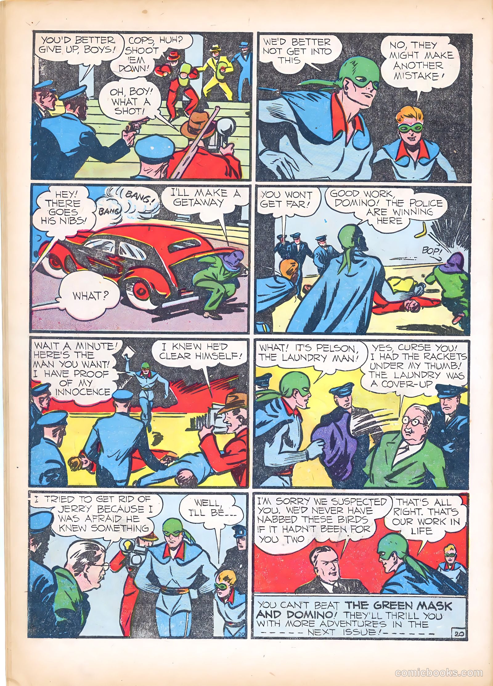 The Green Mask #3 (1940) — page 22 of 67