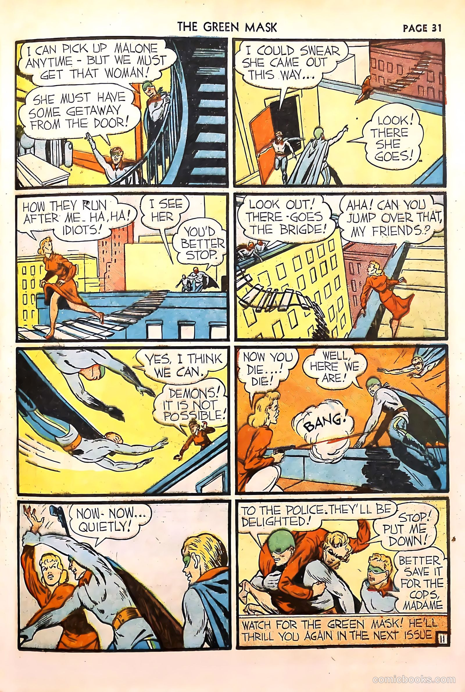 The Green Mask #4 (1941) — page 33 of 68
