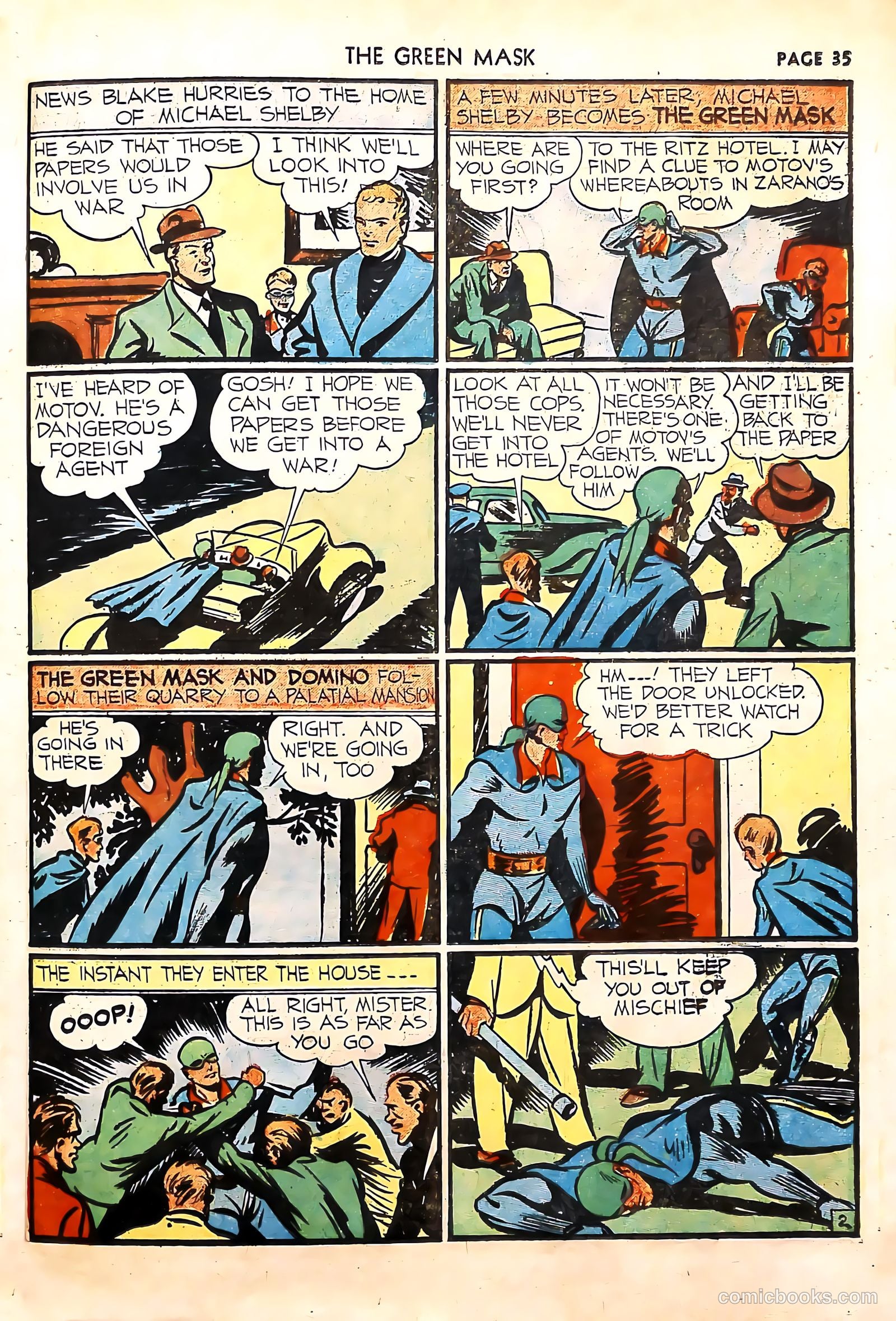The Green Mask #4 (1941) — page 37 of 68