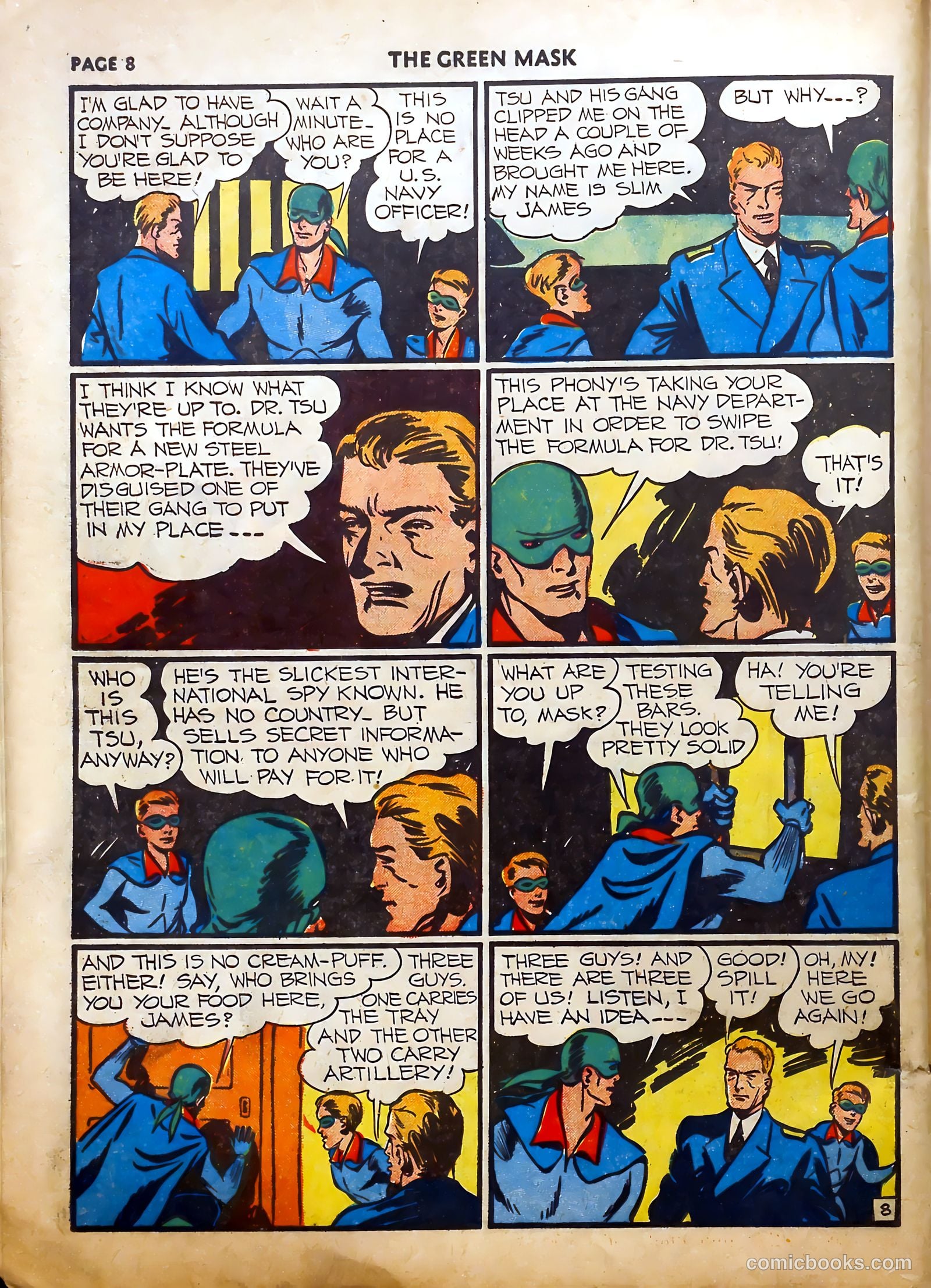 The Green Mask #5 (1941) — page 9 of 66