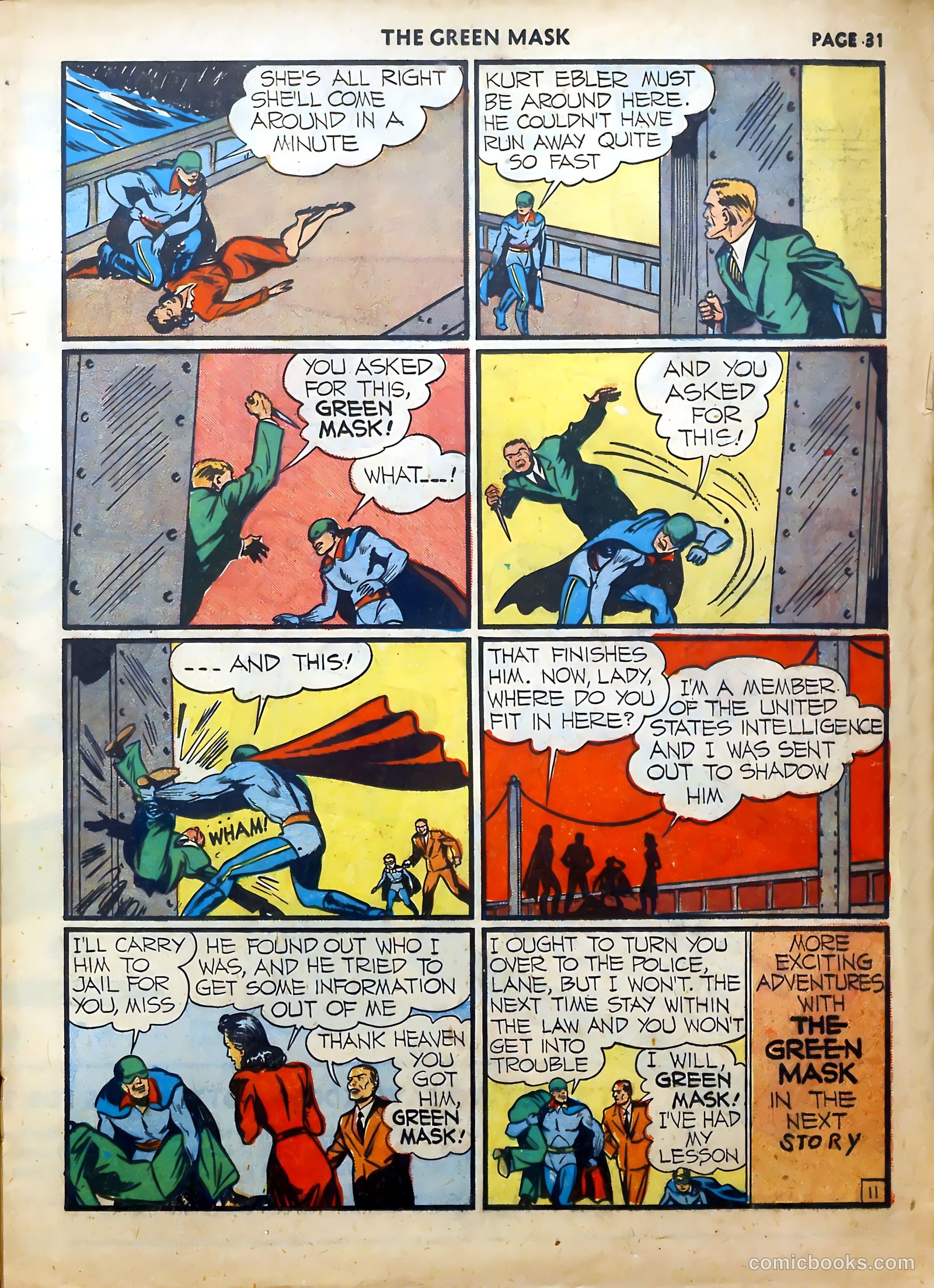 The Green Mask #5 (1941) — page 32 of 66