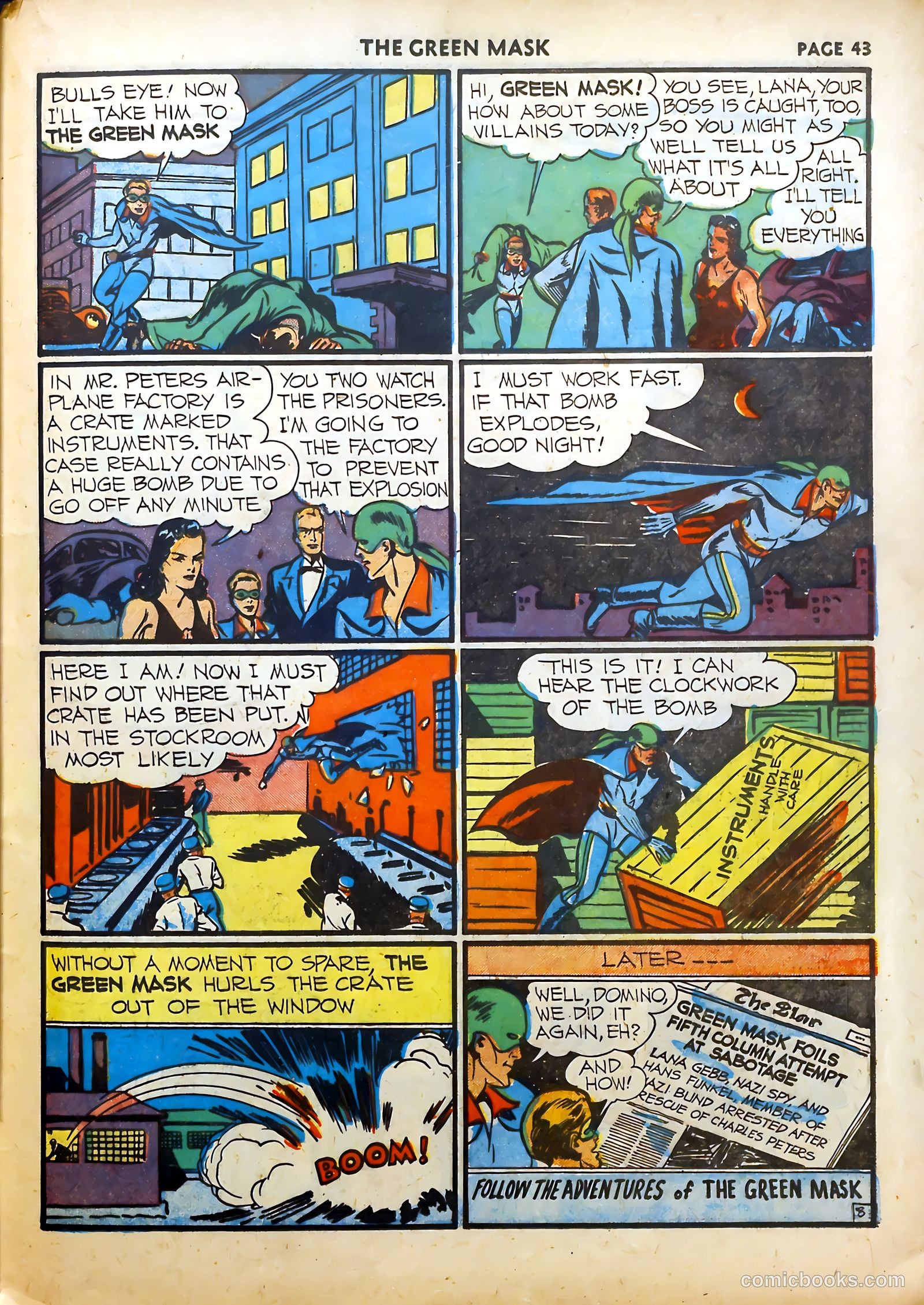 The Green Mask #5 (1941) — page 43 of 66