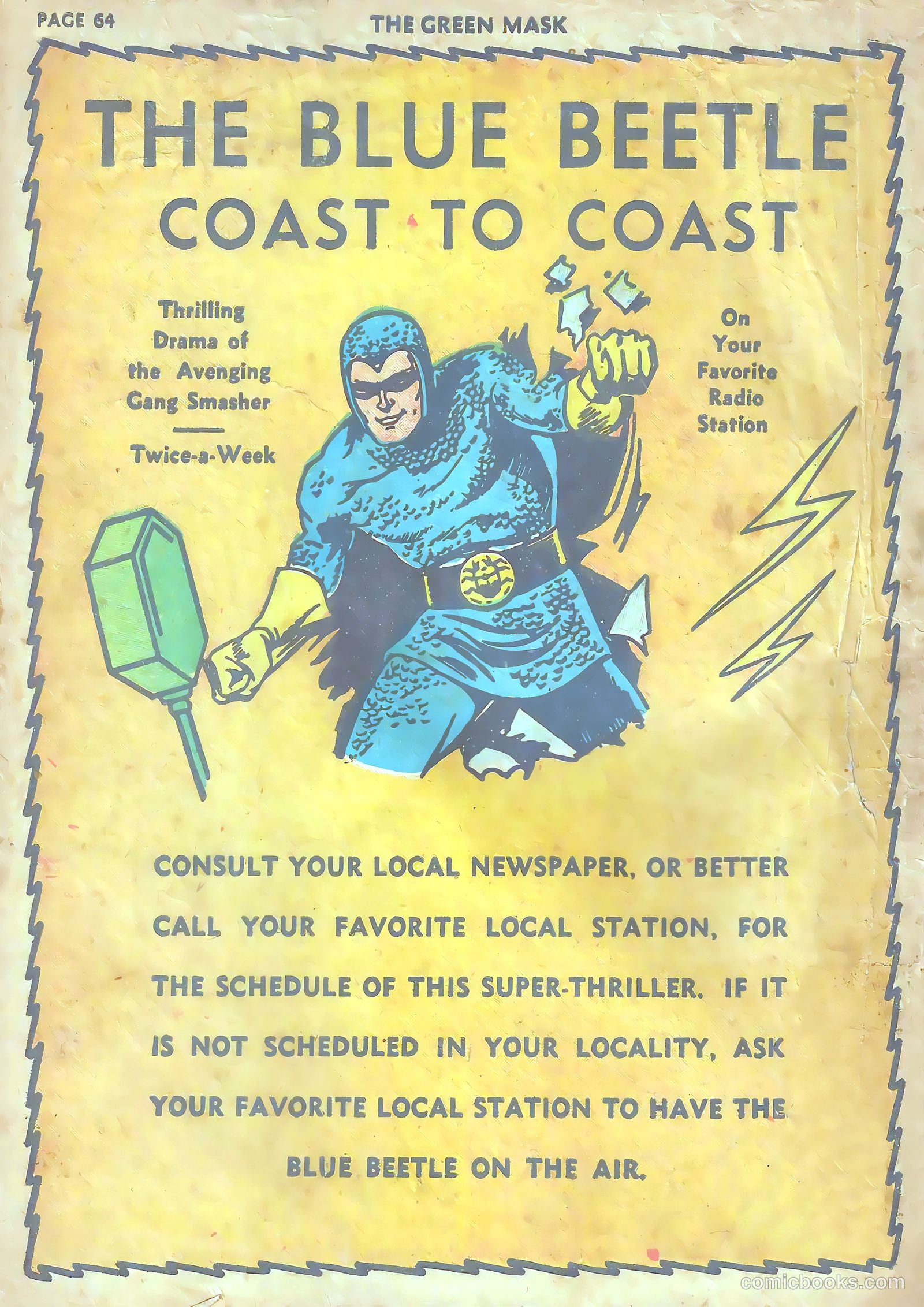 The Green Mask #5 (1941) — page 64 of 66