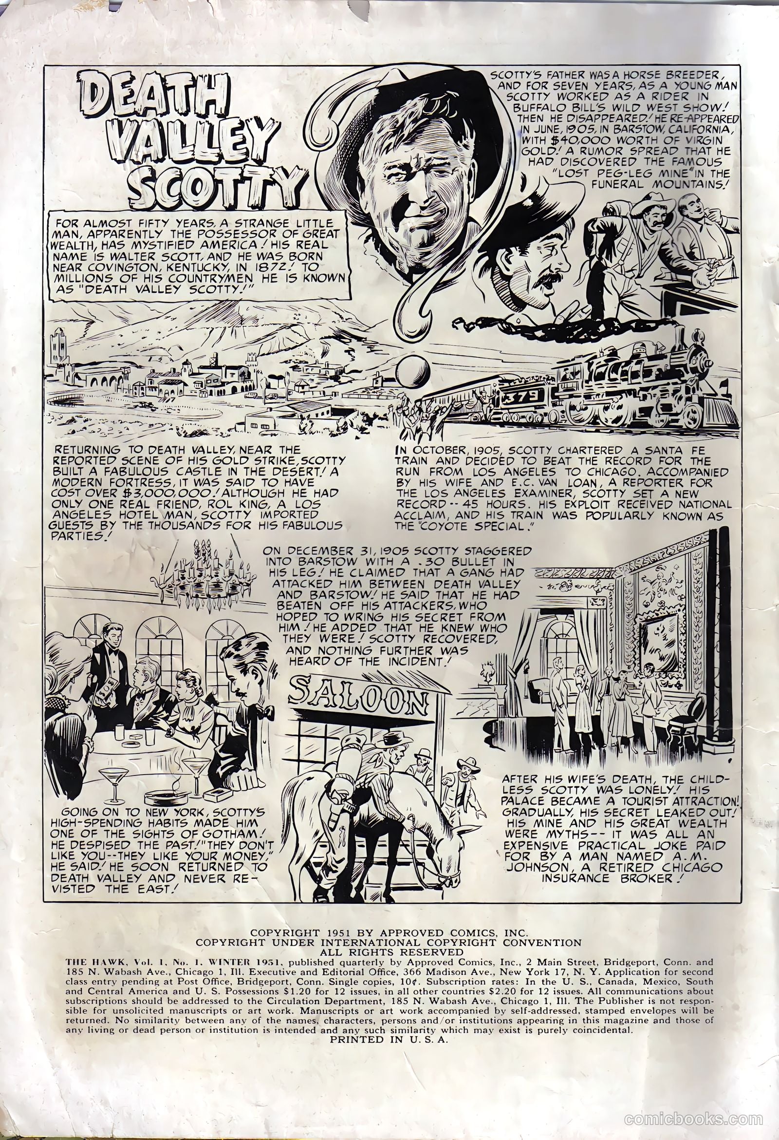 The Hawk #1 (1951) — page 2 of 36