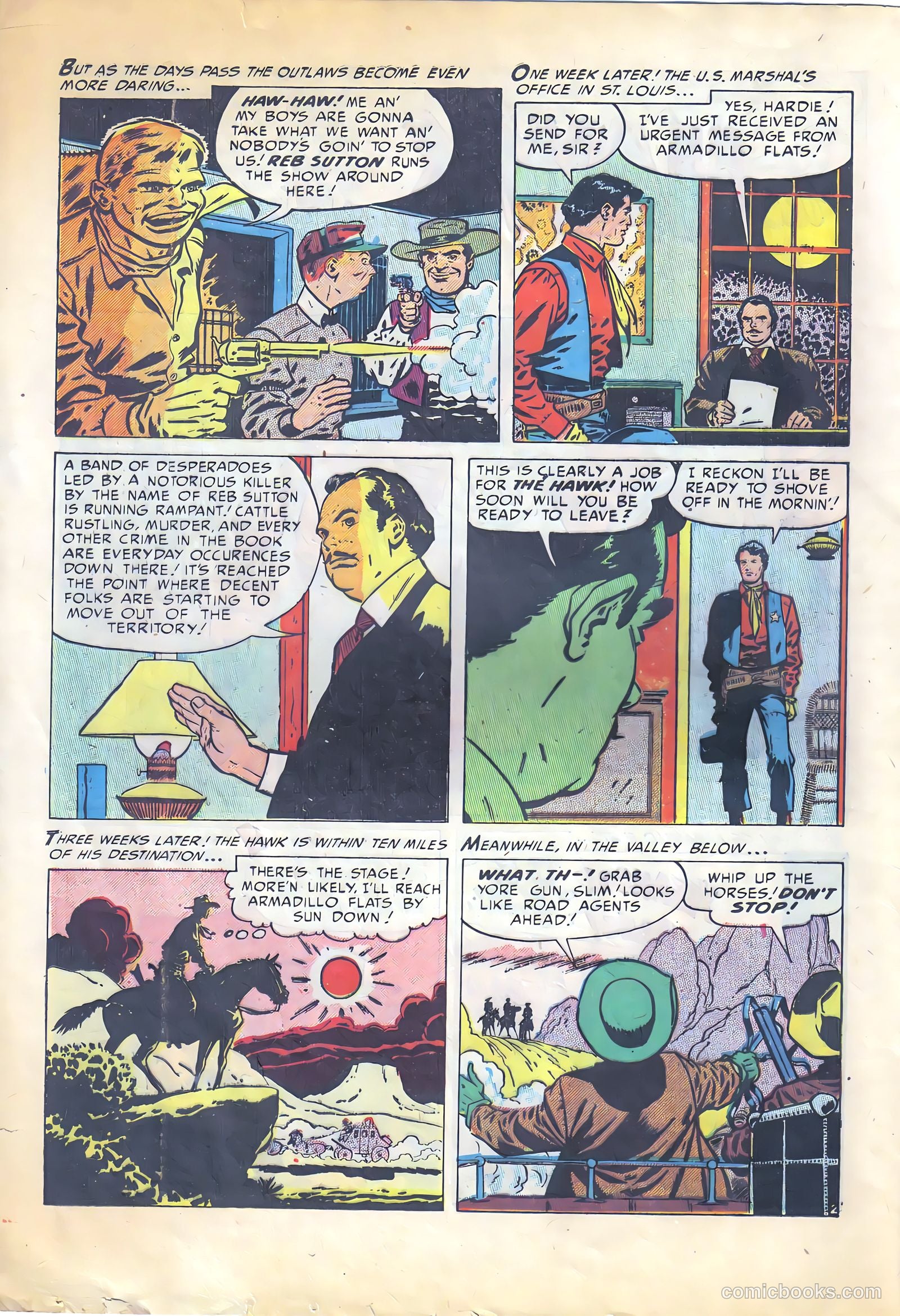 The Hawk #1 (1951) — page 20 of 36