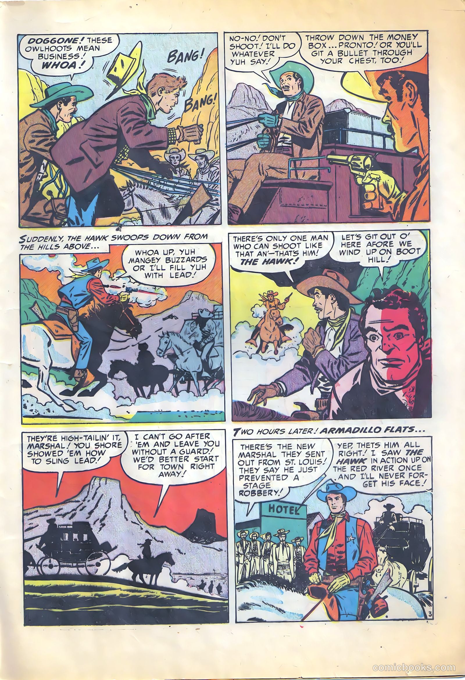 The Hawk #1 (1951) — page 21 of 36