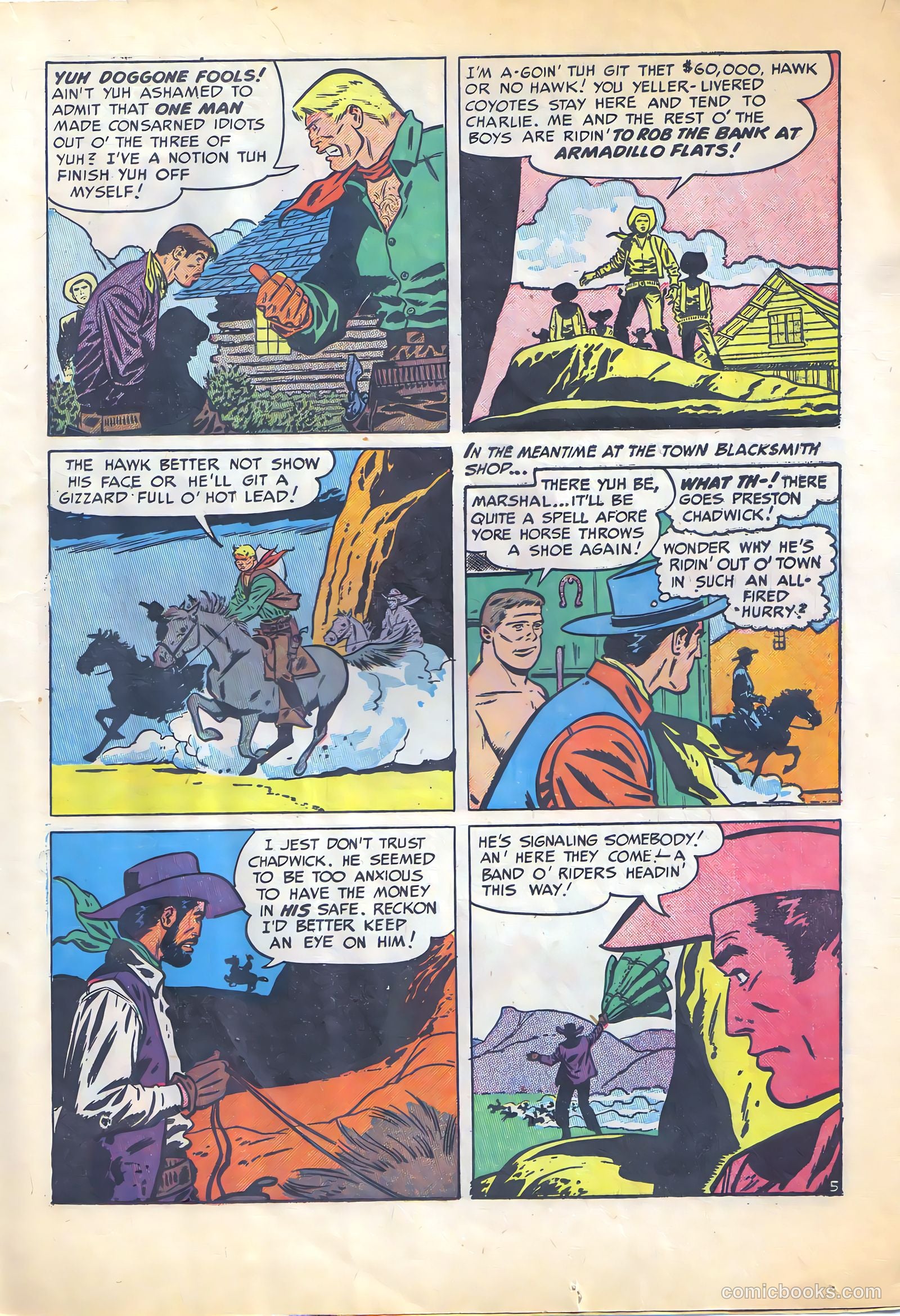 The Hawk #1 (1951) — page 23 of 36