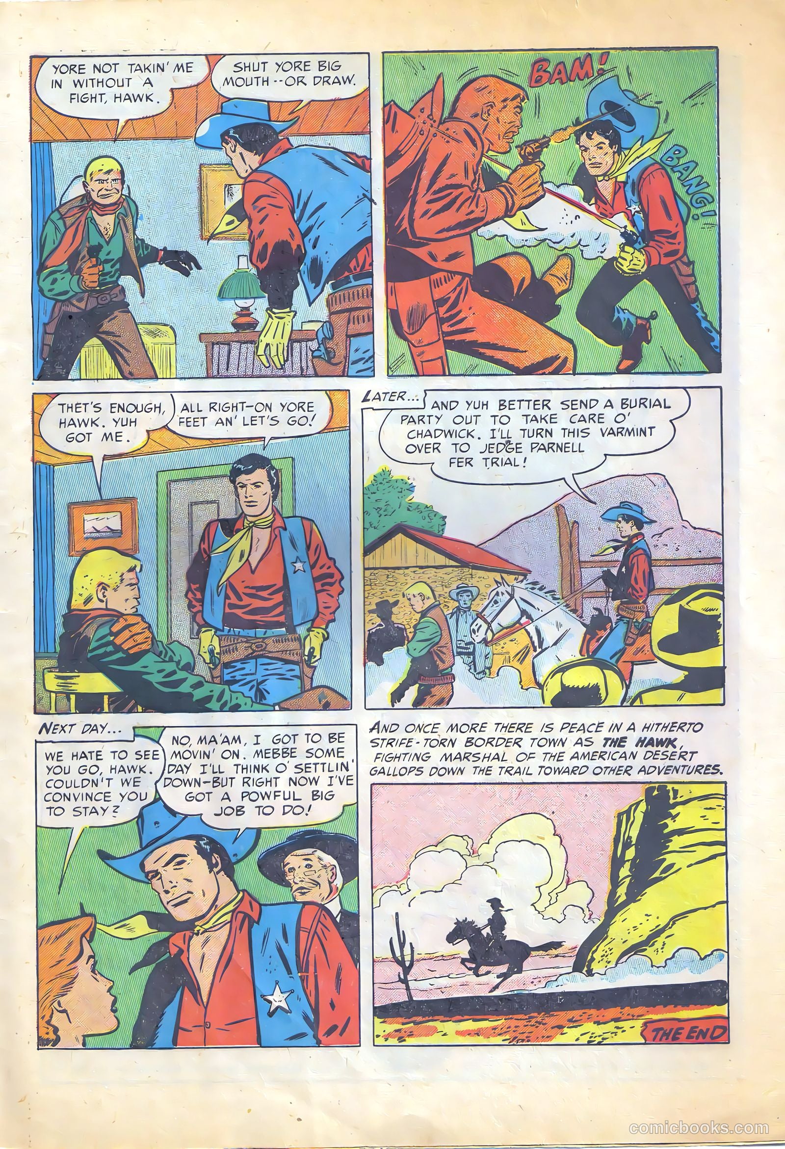 The Hawk #1 (1951) — page 27 of 36