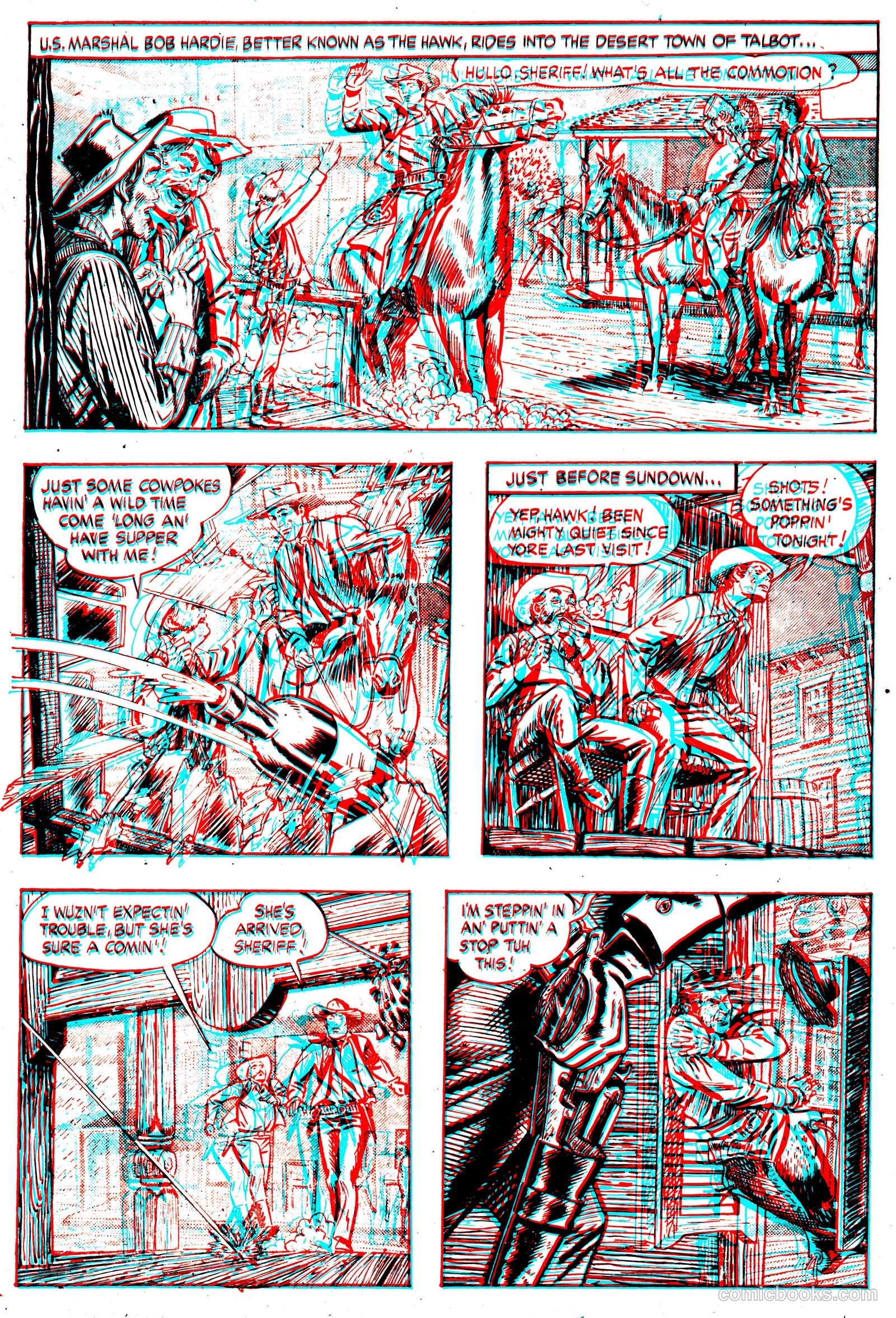 The Hawk 3-D #1 (1953) — page 4 of 36