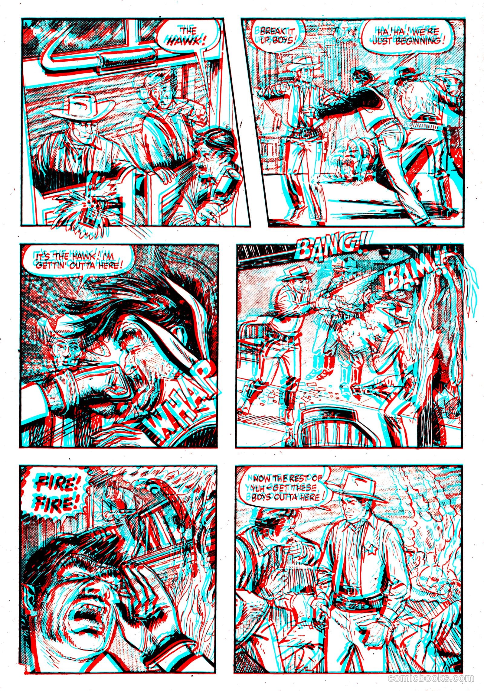 The Hawk 3-D #1 (1953) — page 5 of 36