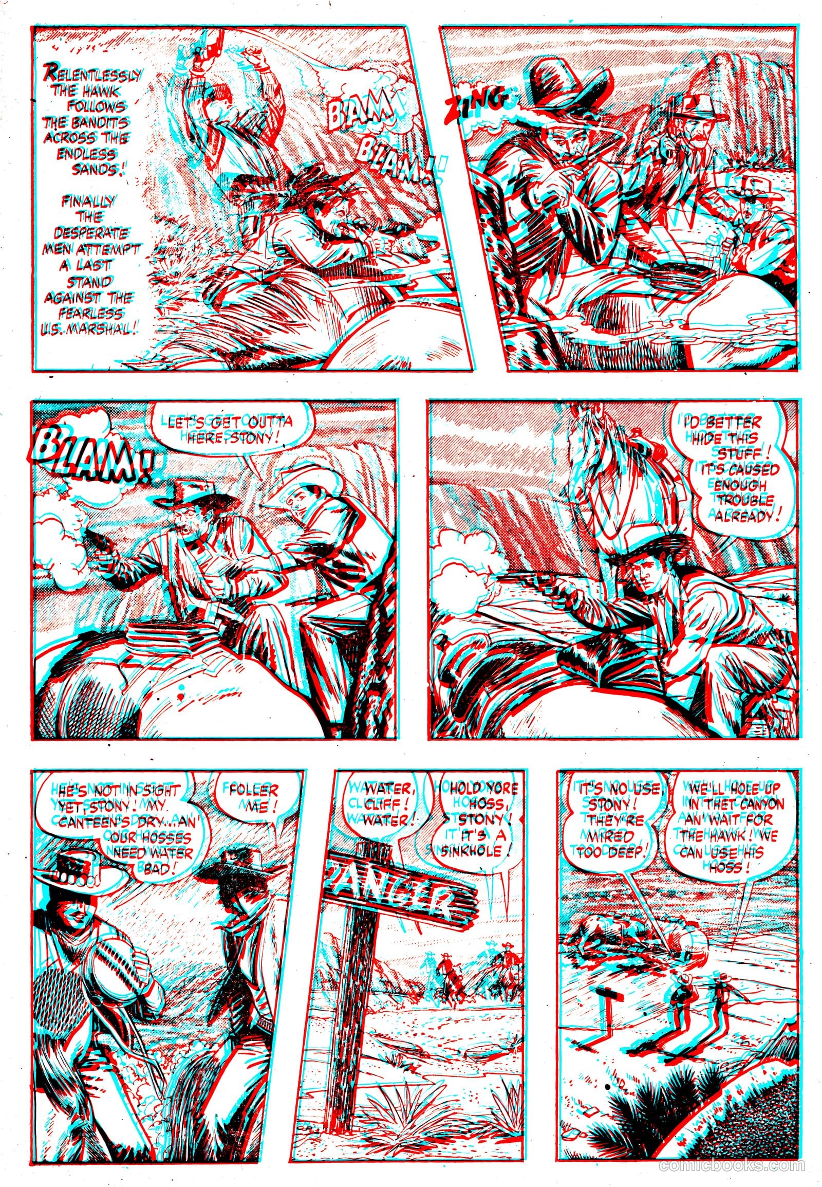 The Hawk 3-D #1 (1953) — page 8 of 36