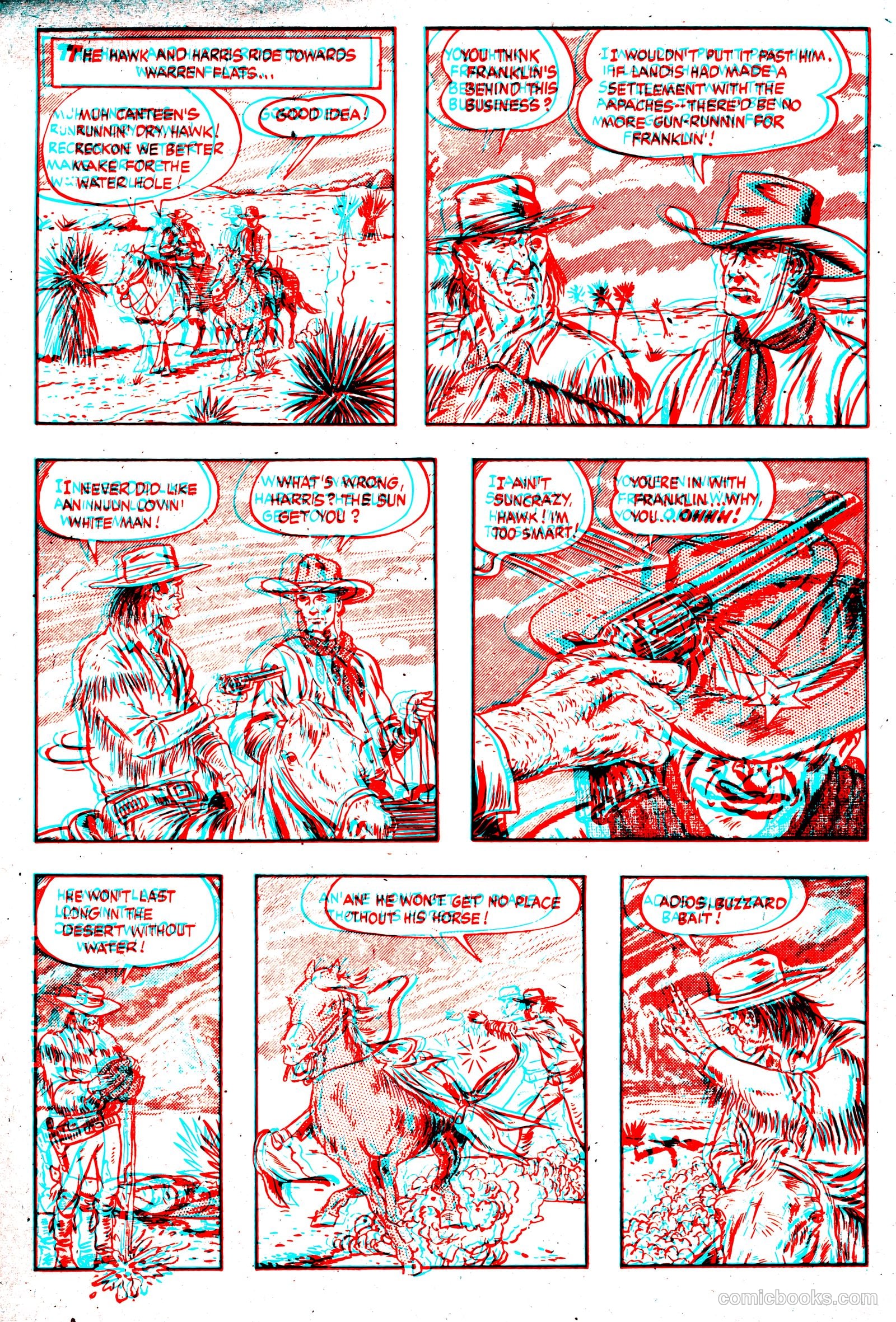 The Hawk 3-D #1 (1953) — page 30 of 36