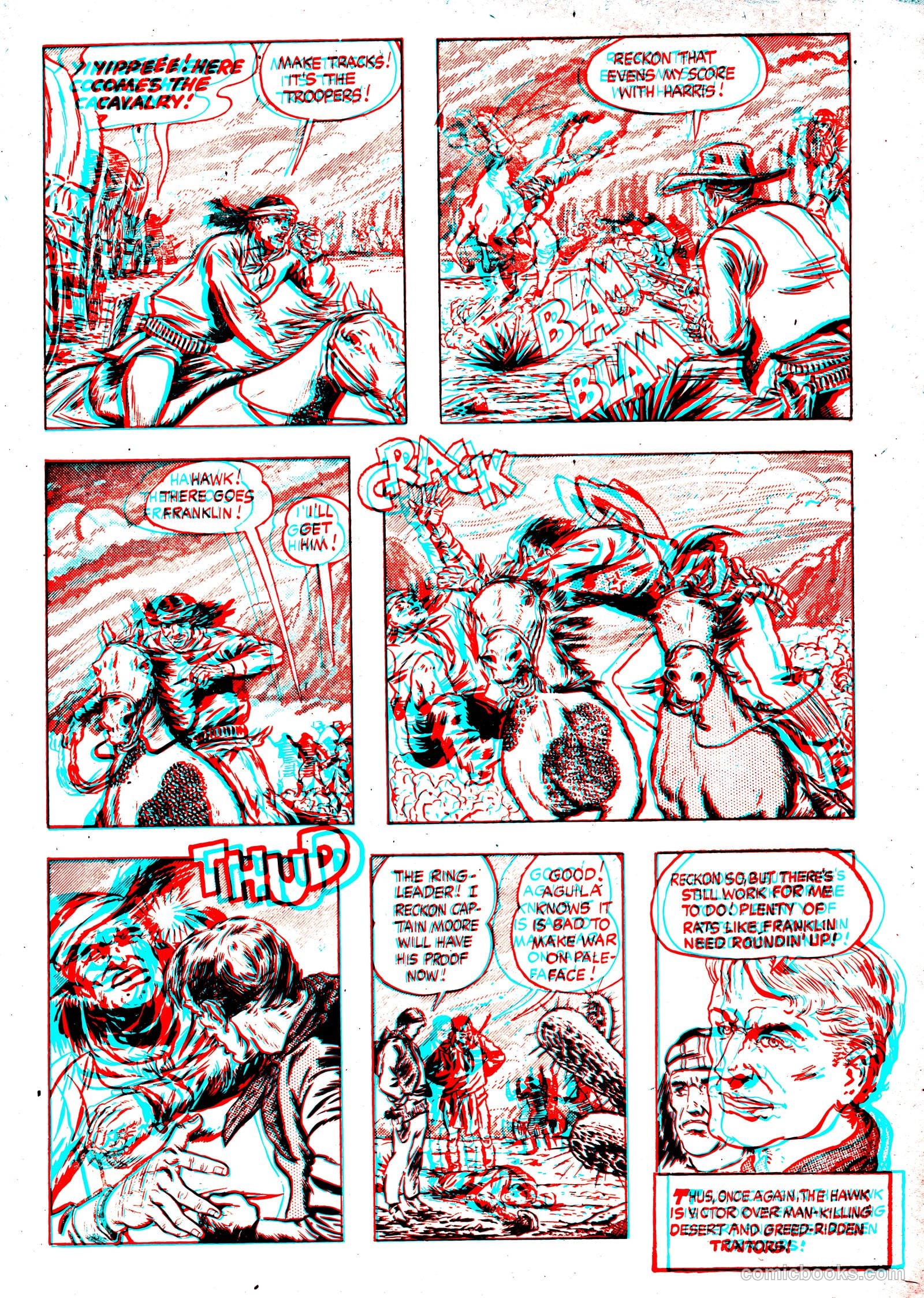 The Hawk 3-D #1 (1953) — page 33 of 36