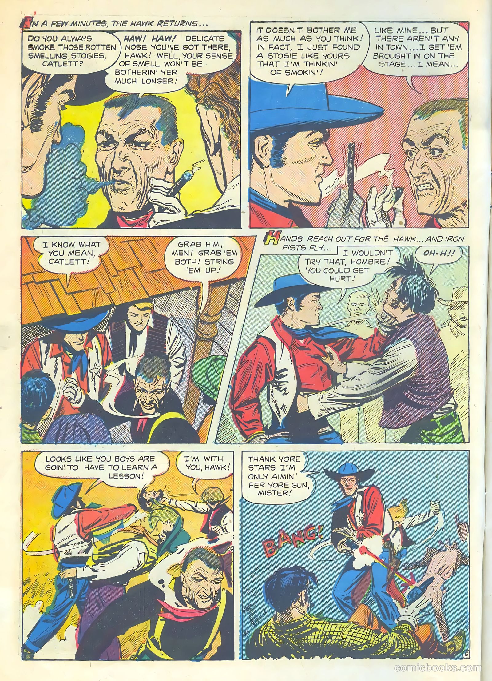 The Hawk #8 (1954) — page 8 of 36