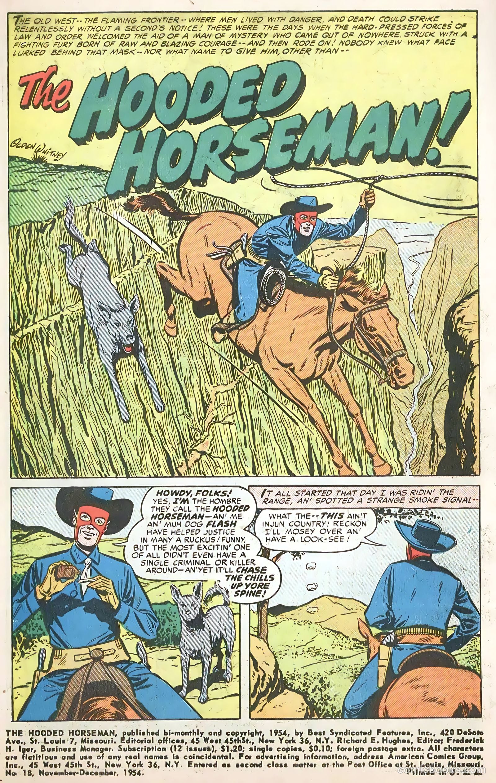 The Hooded Horseman #18 (1954) — page 3 of 36