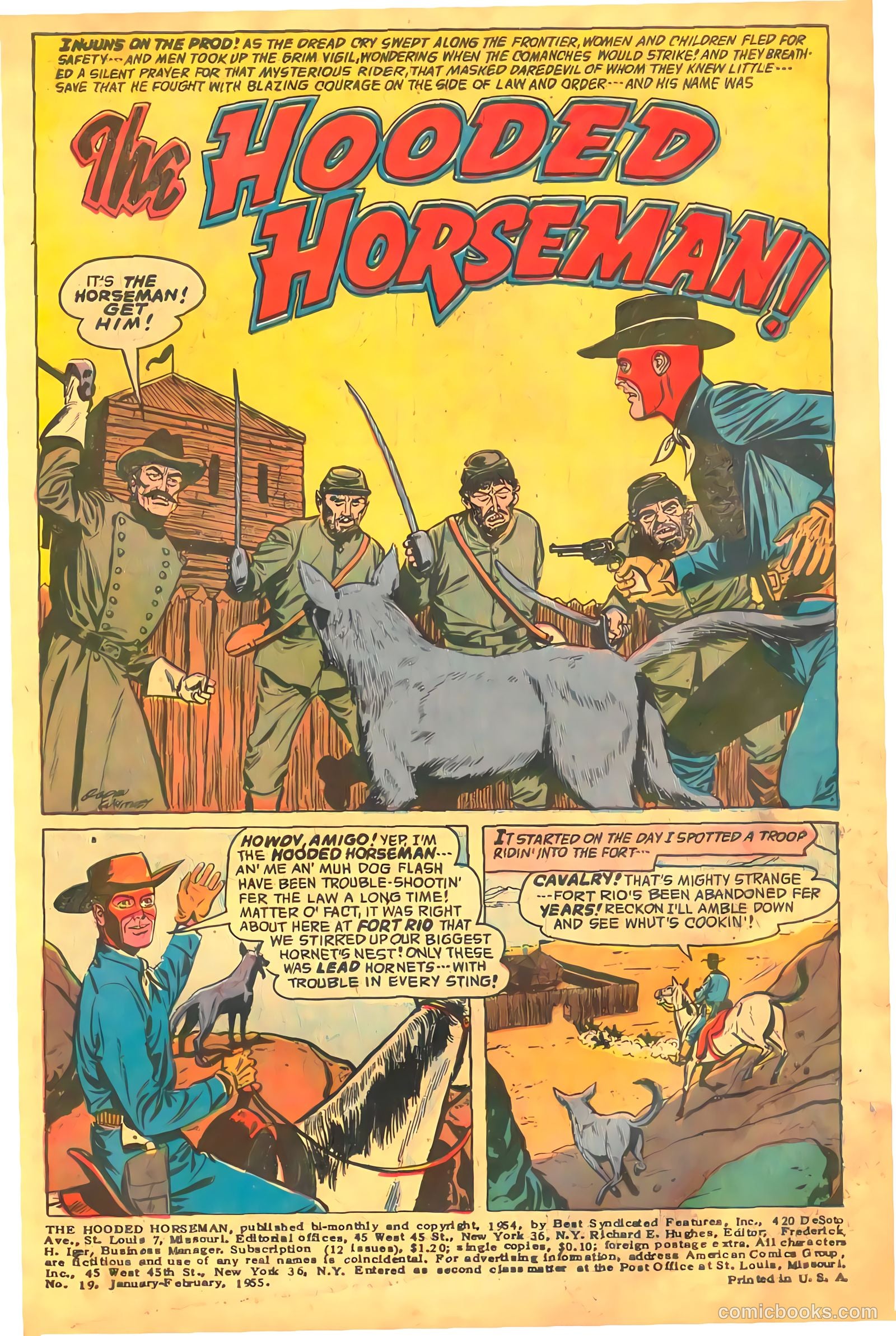 The Hooded Horseman #19 (1955) — page 3 of 36