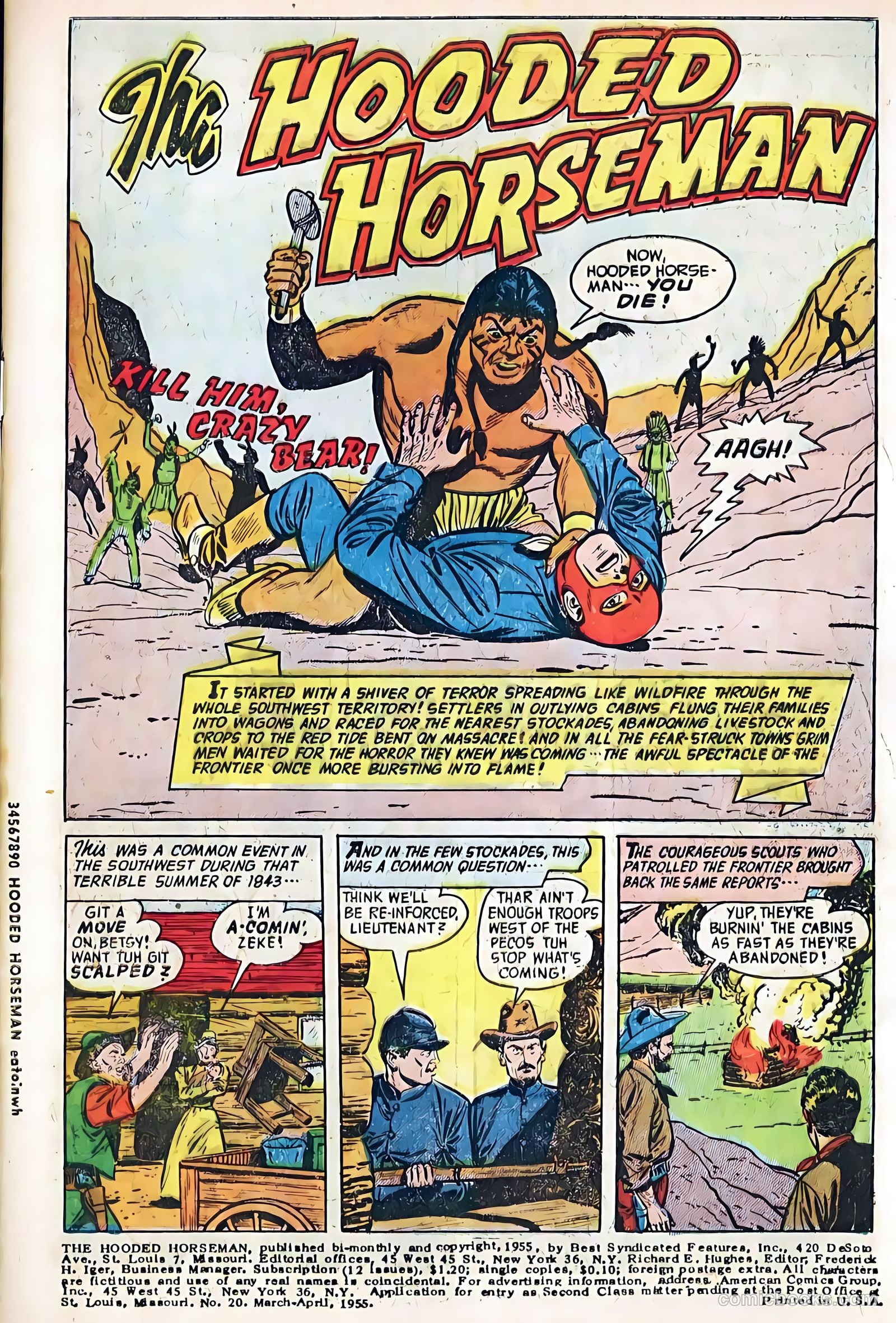 The Hooded Horseman #20 (1955) — page 3 of 36