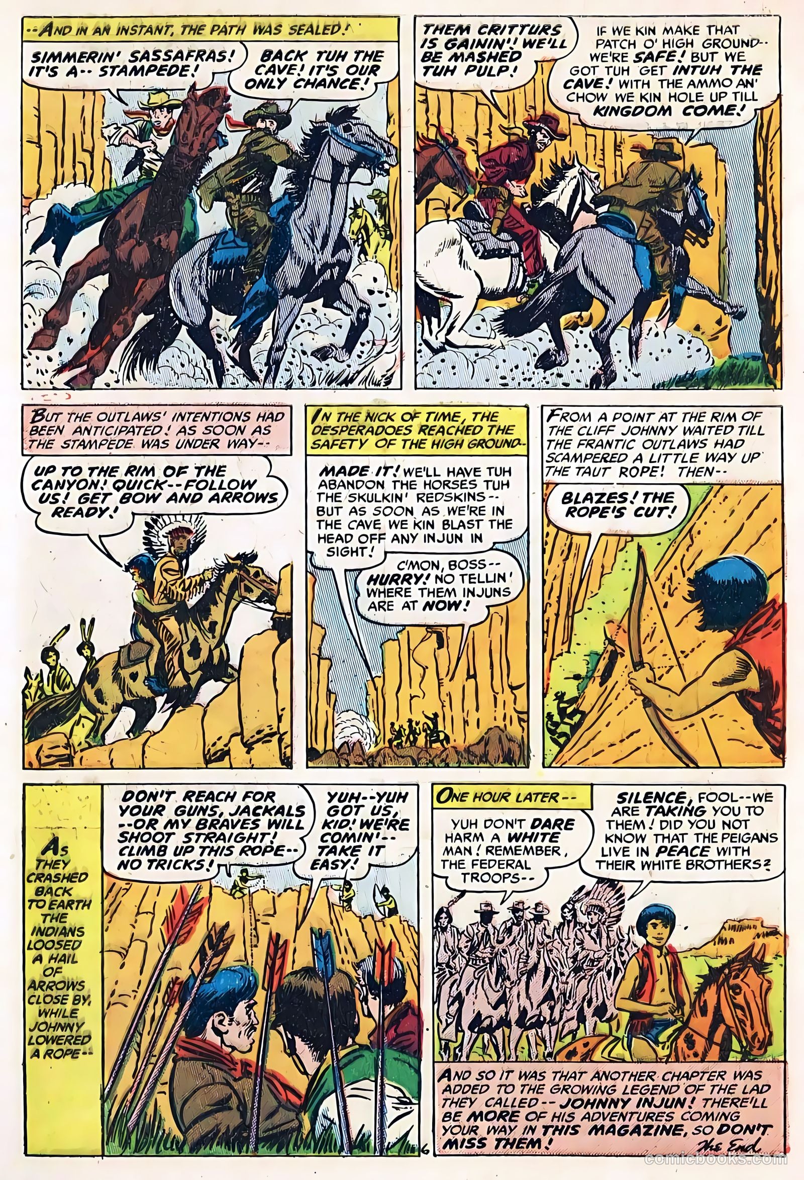 The Hooded Horseman #20 (1955) — page 32 of 36