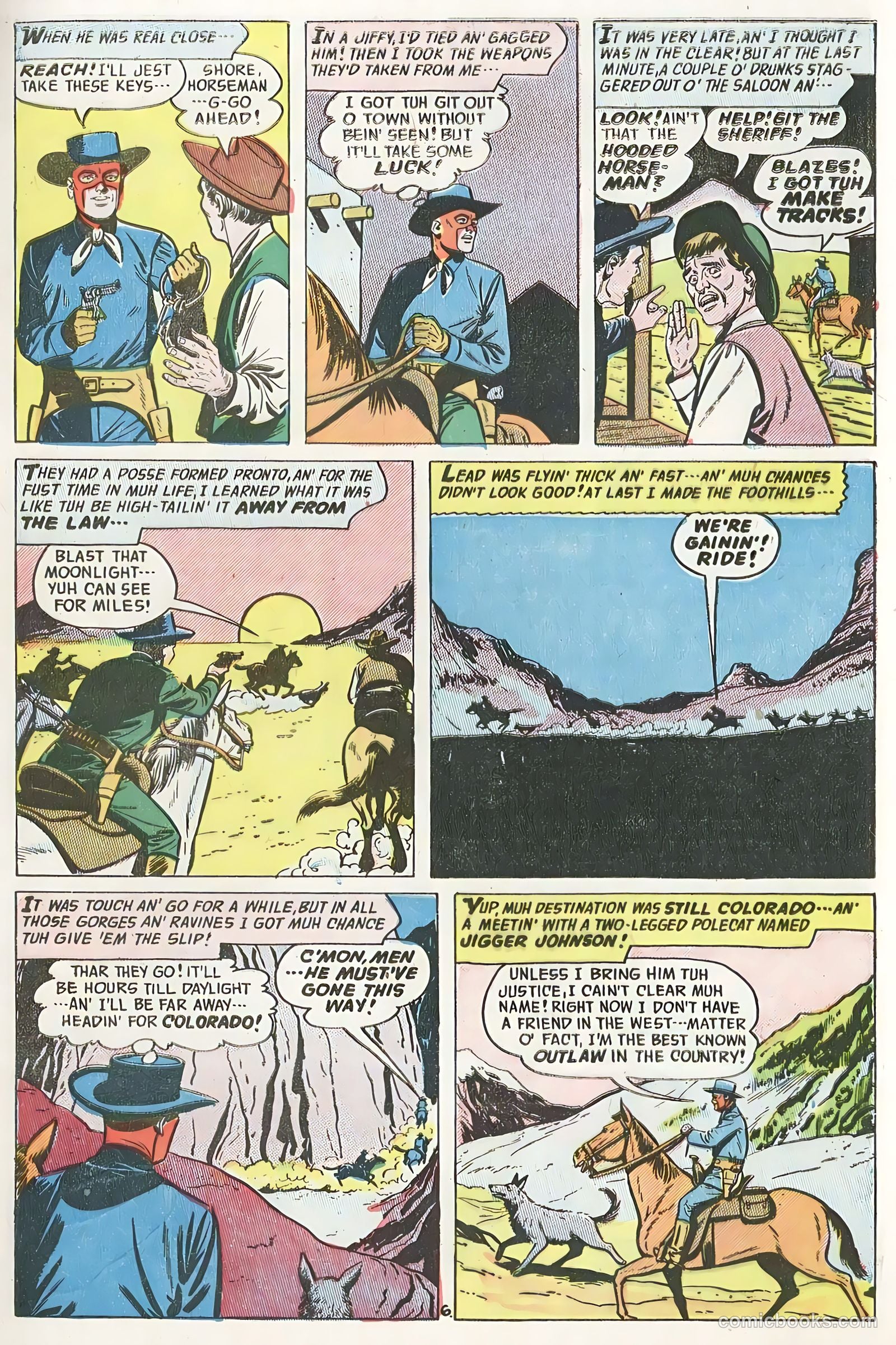 The Hooded Horseman #21 (1955) — page 9 of 36