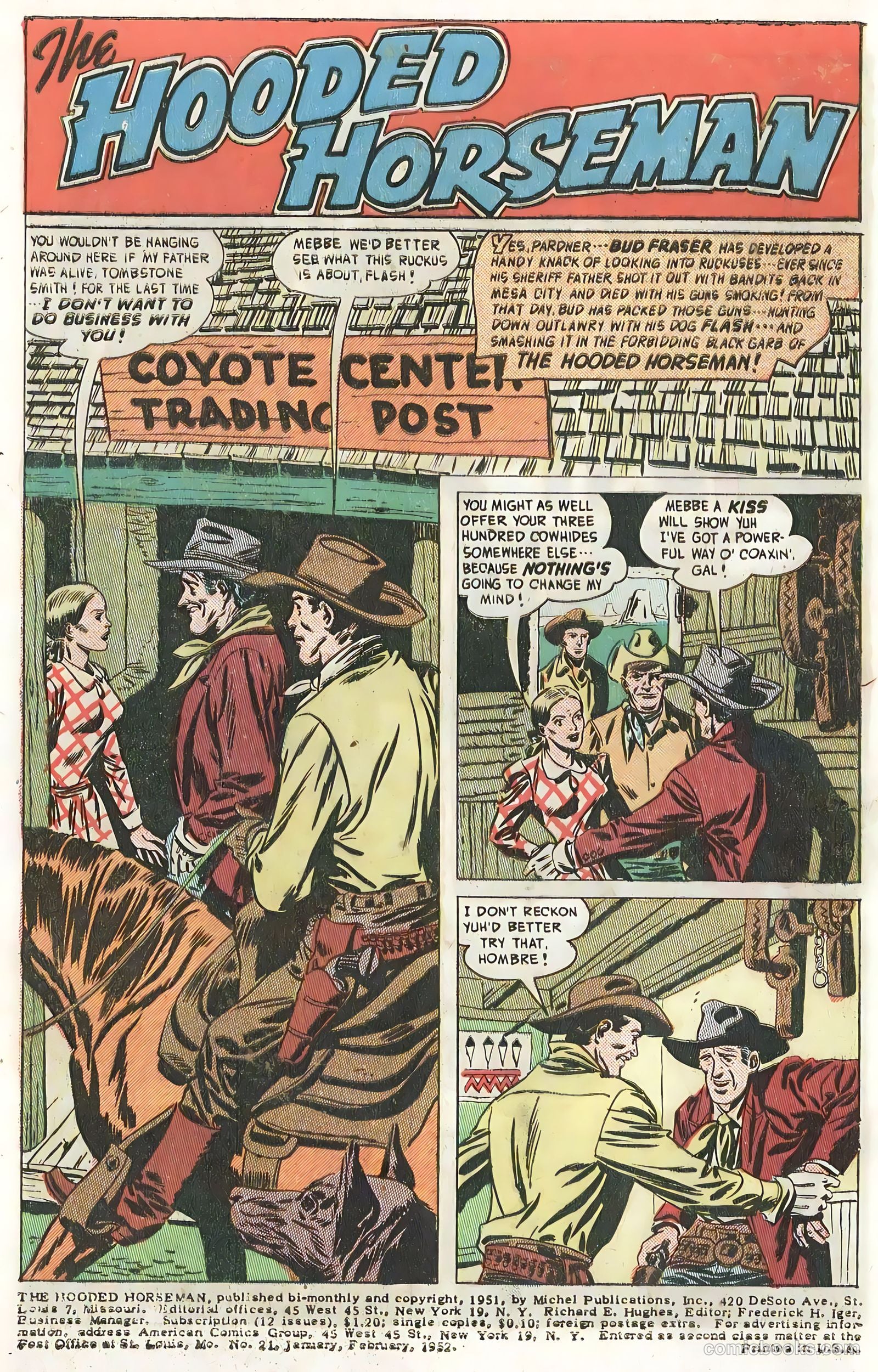 The Hooded Horseman #21 (1951) — page 3 of 36