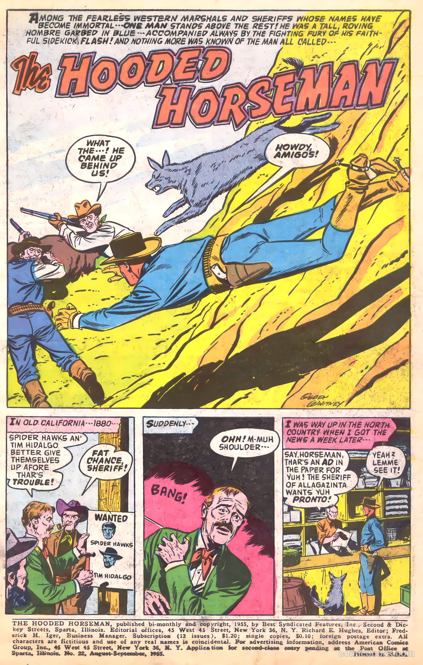 The Hooded Horseman #22 (1952) — page 3 of 36