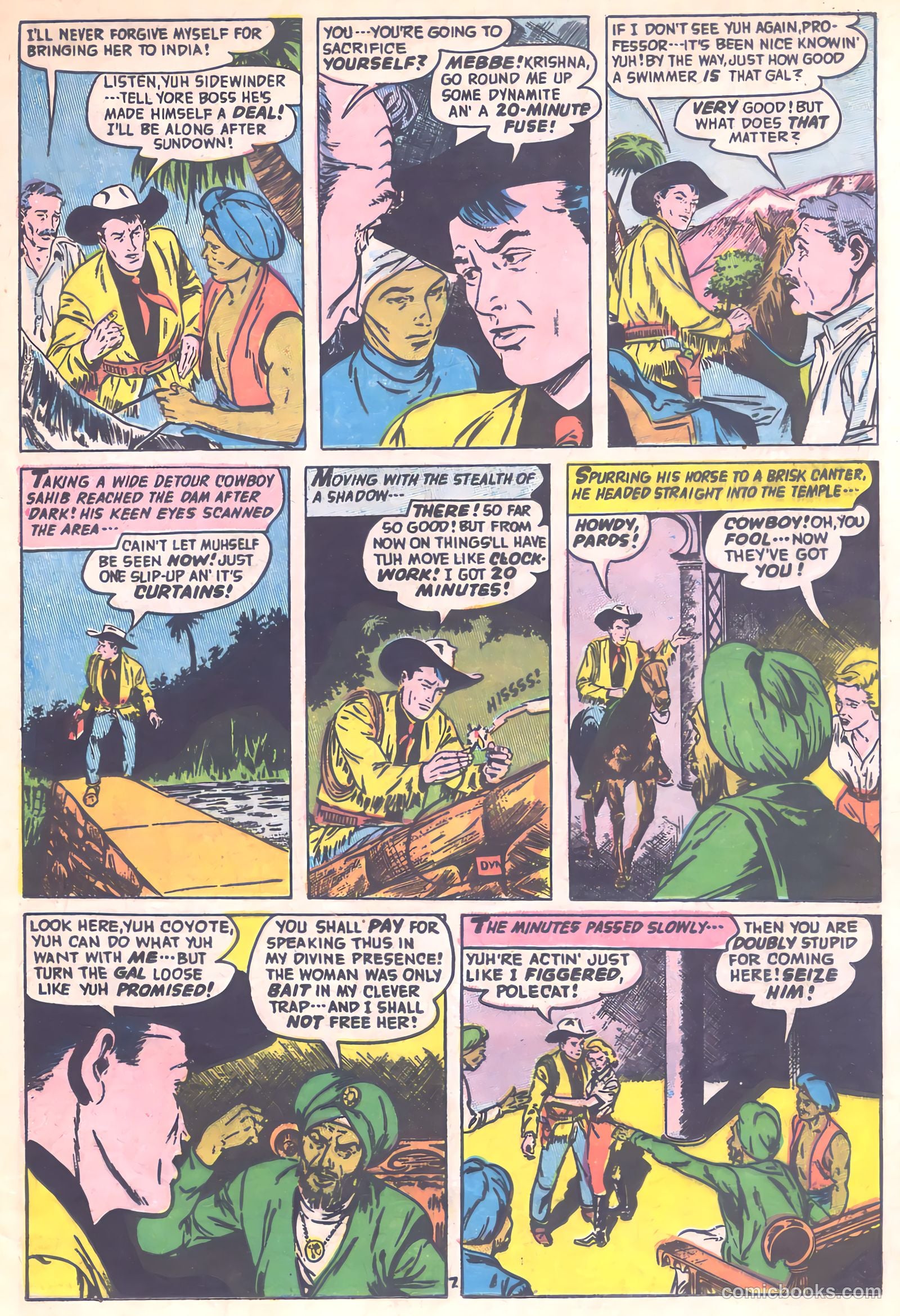 The Hooded Horseman #22 (1952) — page 21 of 36