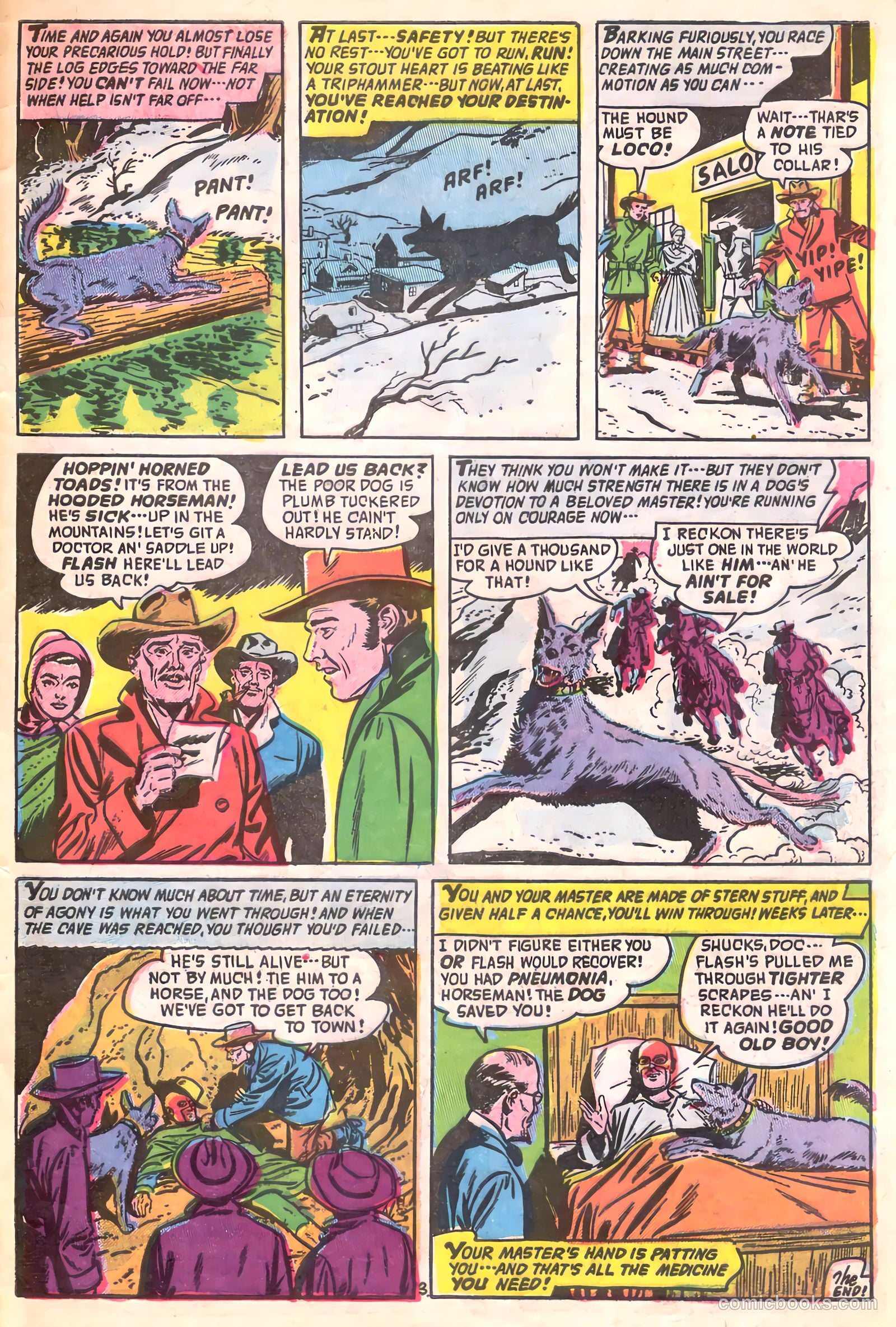 The Hooded Horseman #22 (1952) — page 33 of 36