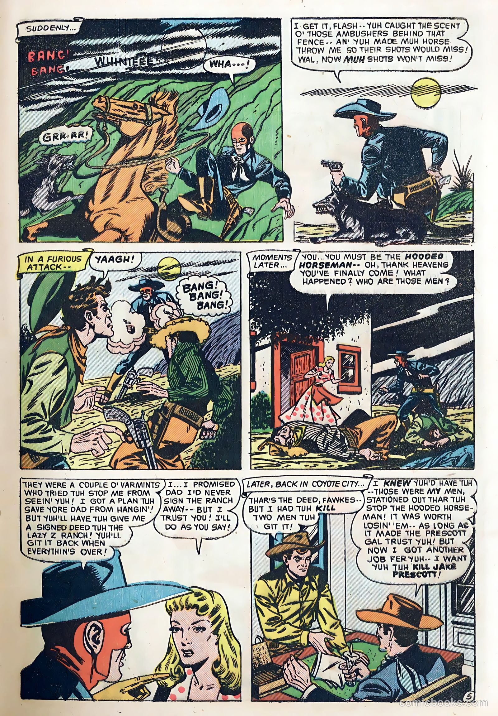The Hooded Horseman #23 (1952) — page 7 of 36